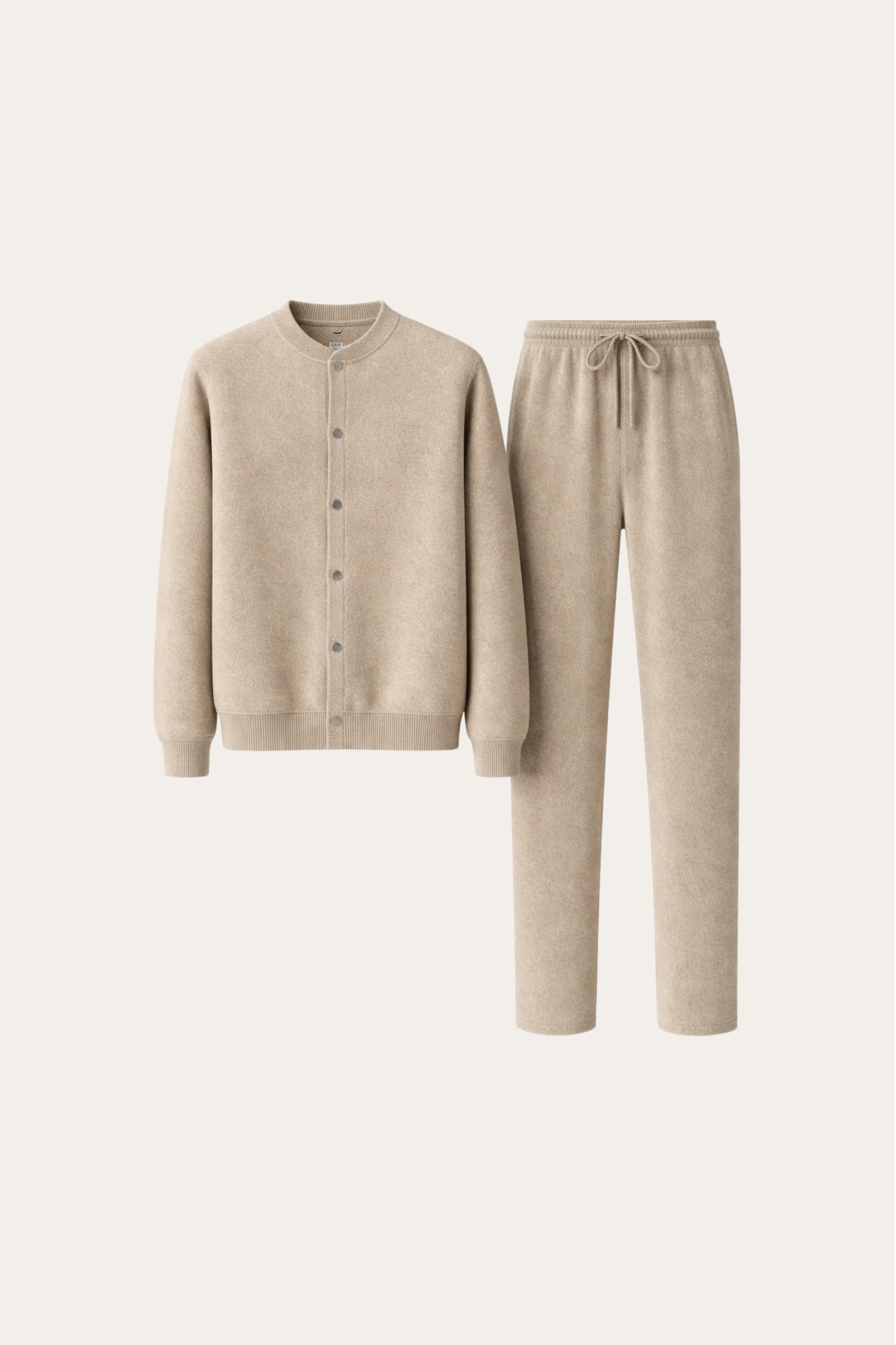 Silvio Wool Button Set Camel