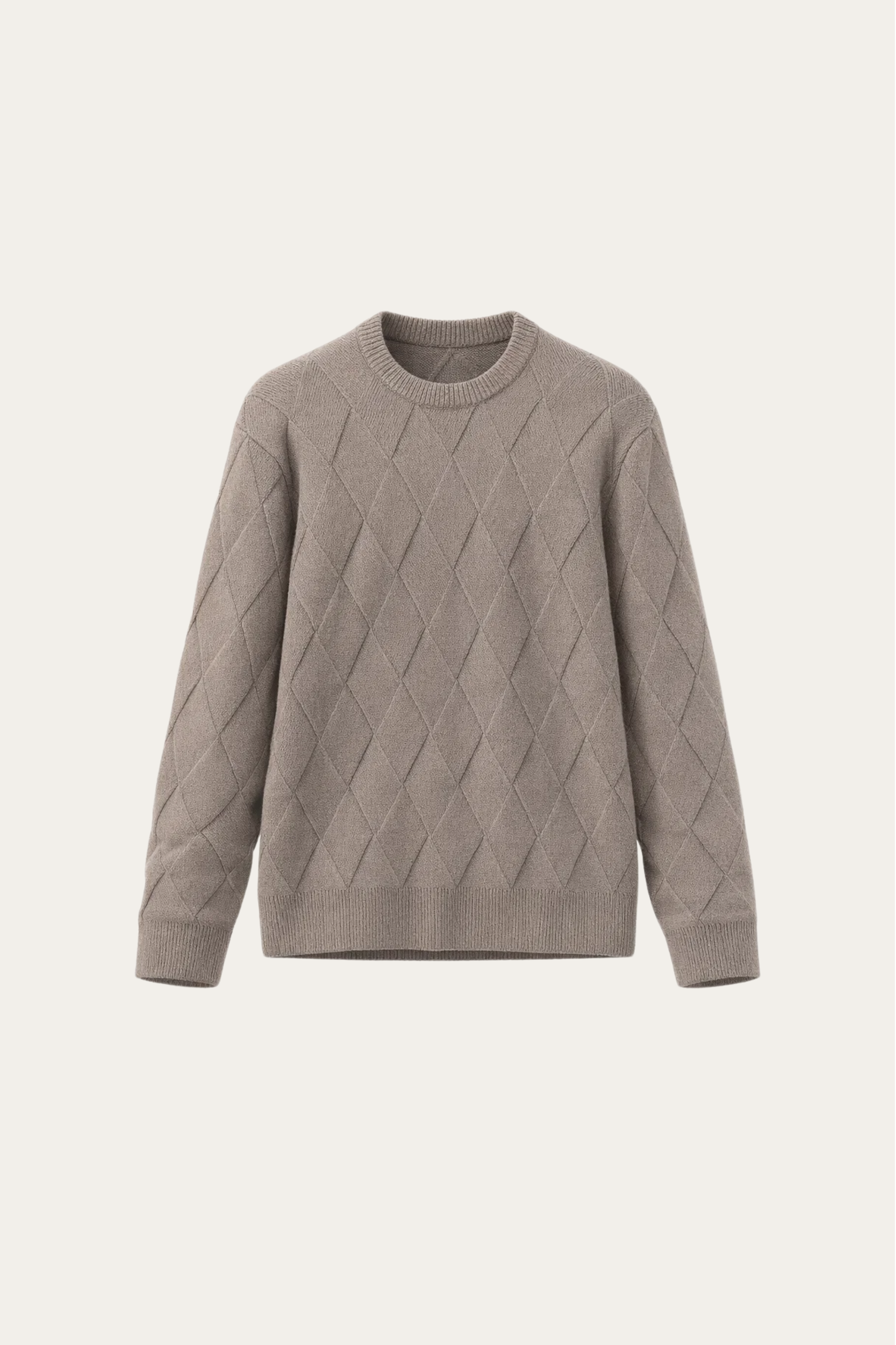 Cesare Knit Crewneck Sweater Brown