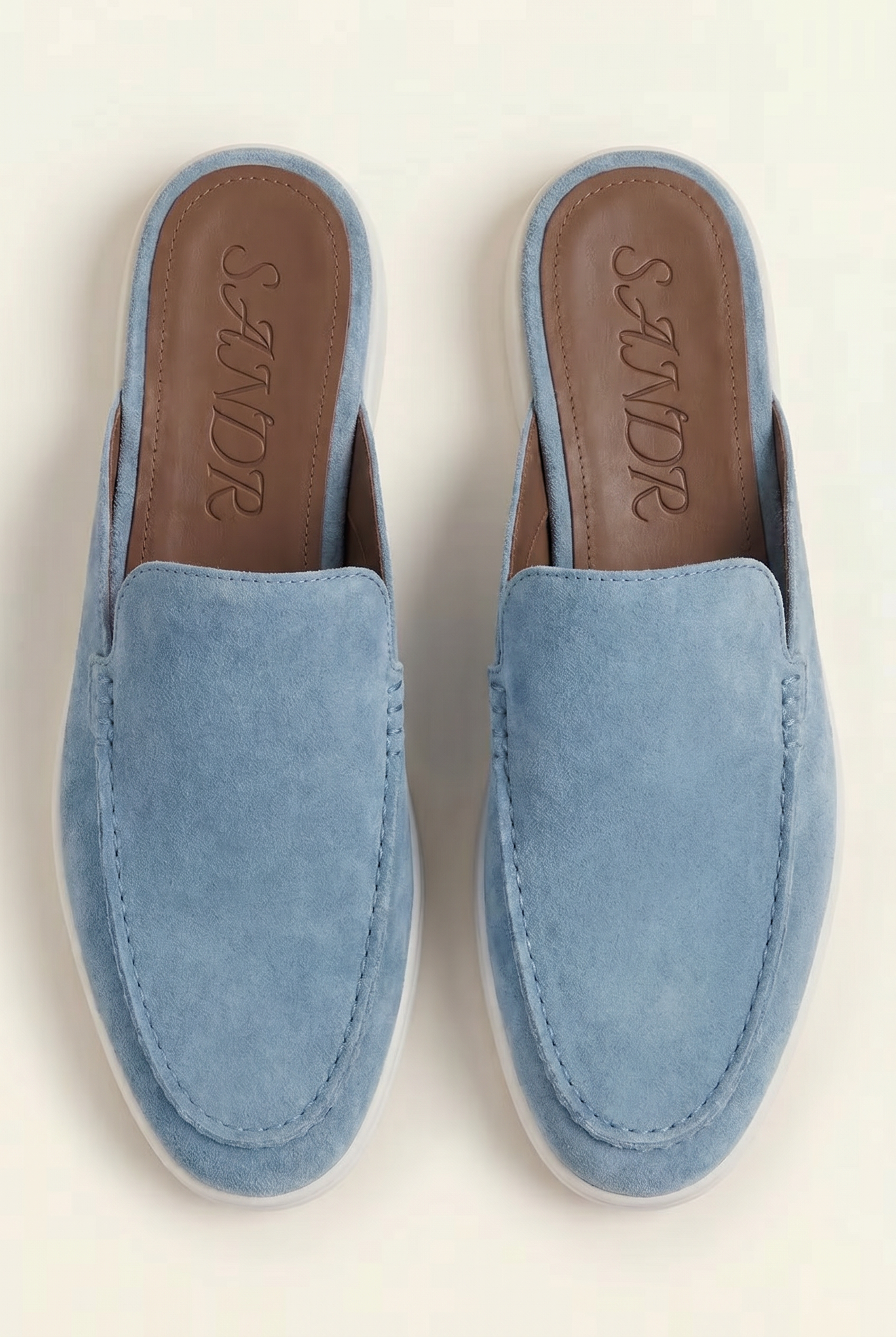 Yacht Suède Mule Light Blue
