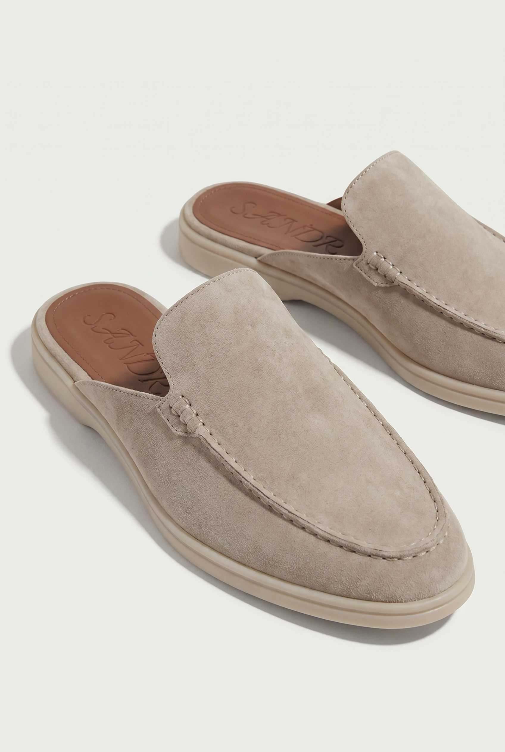 Yacht Suède Mule Light Gray