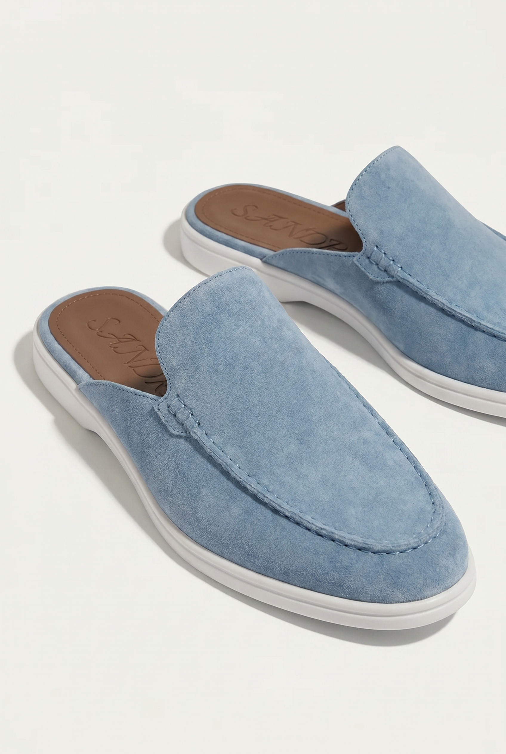 Yacht Suède Mule Light Blue