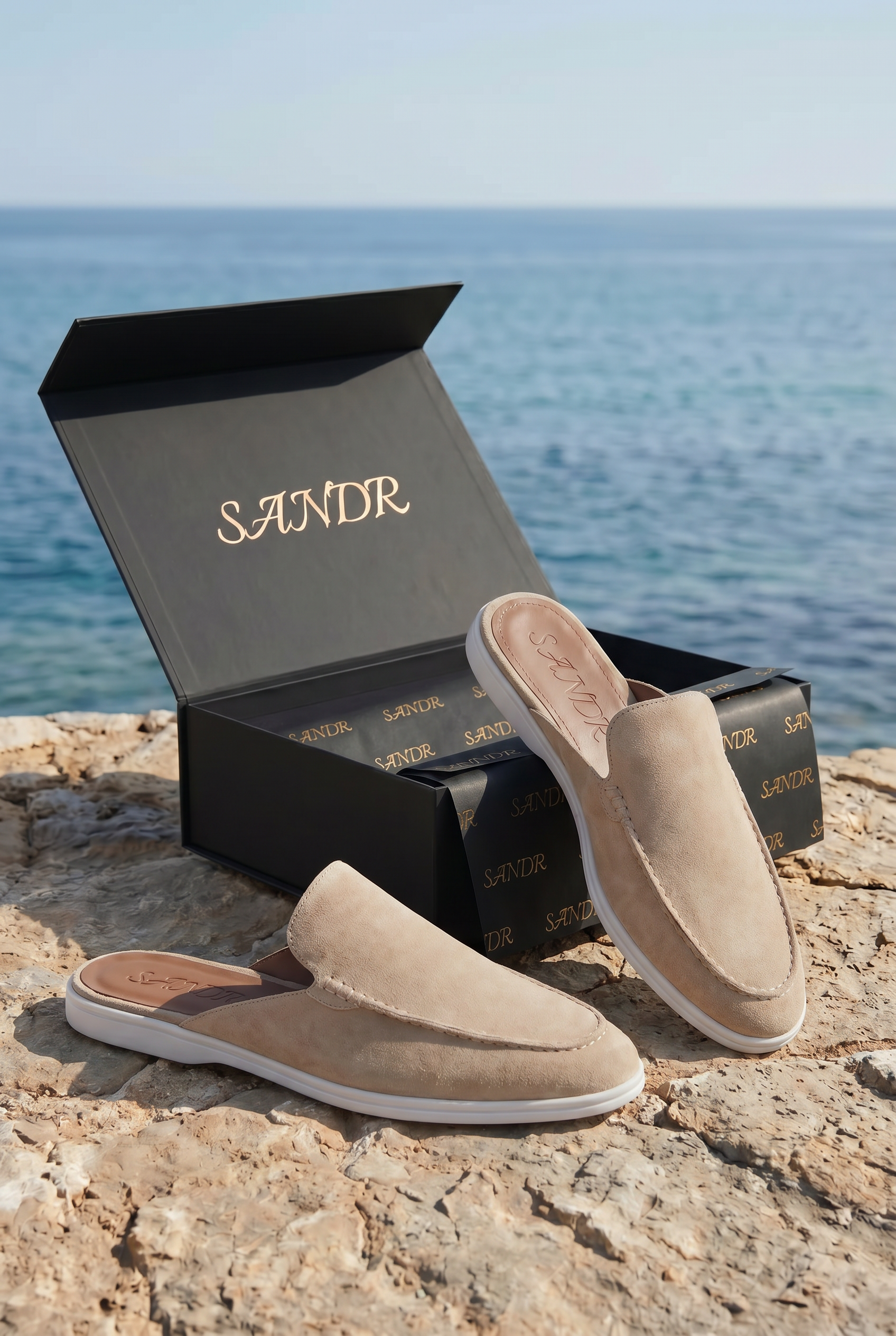 Yacht Suede Mule Beige