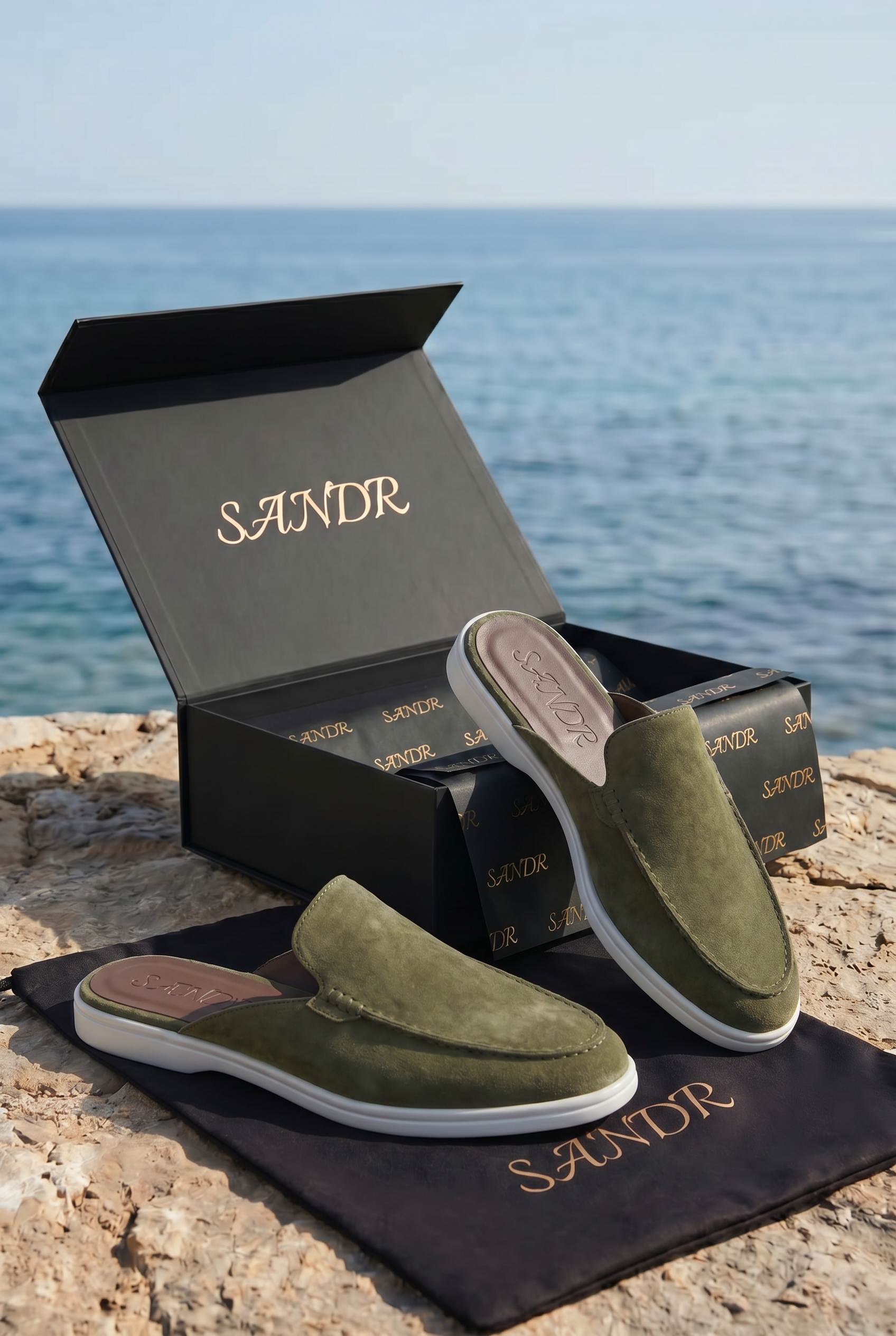 Yacht Suède Mule Sage
