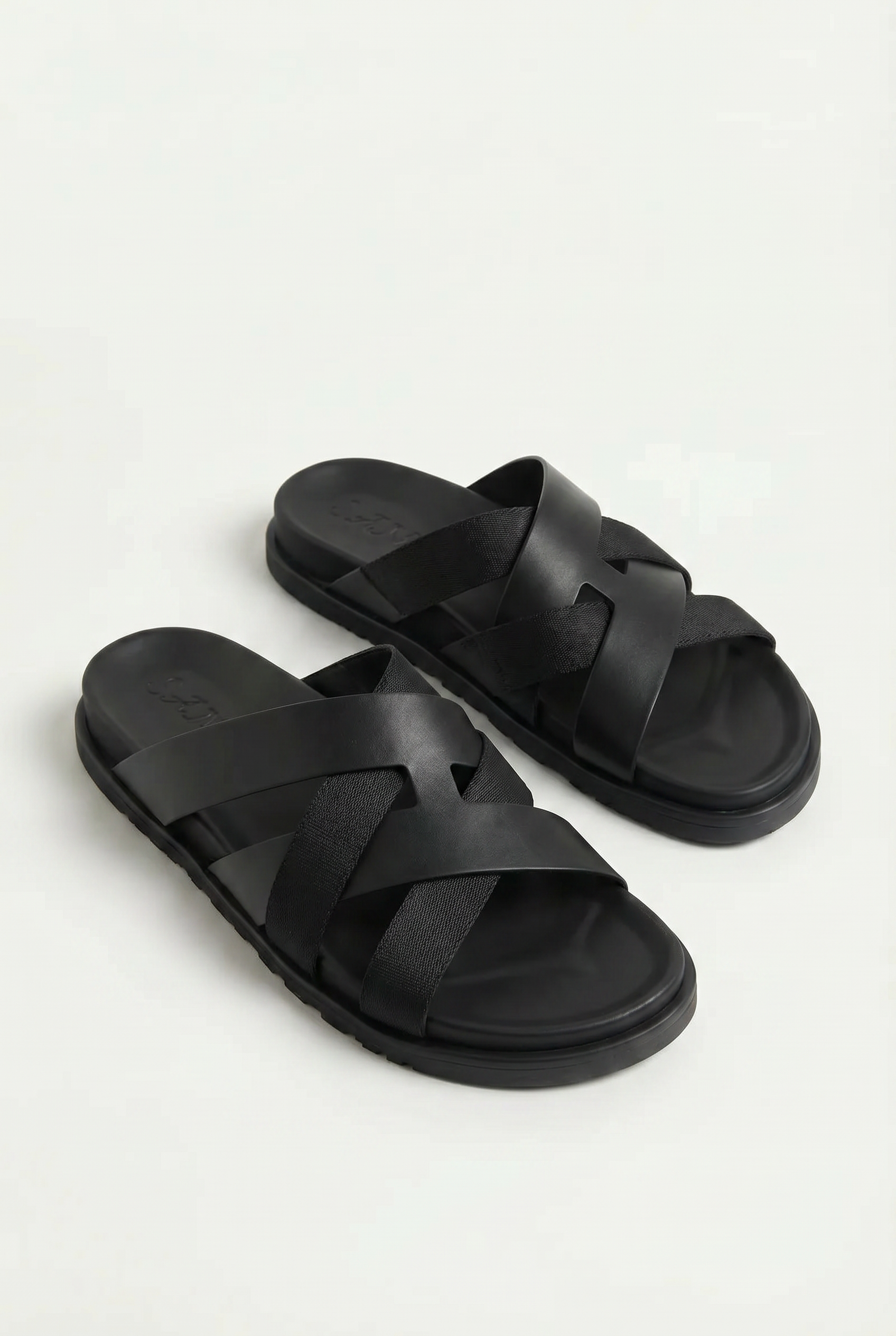 Amalfi Leather Sandal Black