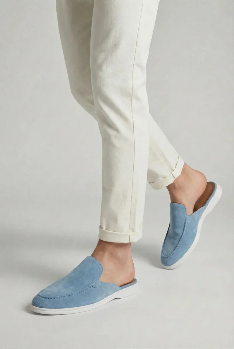 Yacht Suède Mule Light Blue