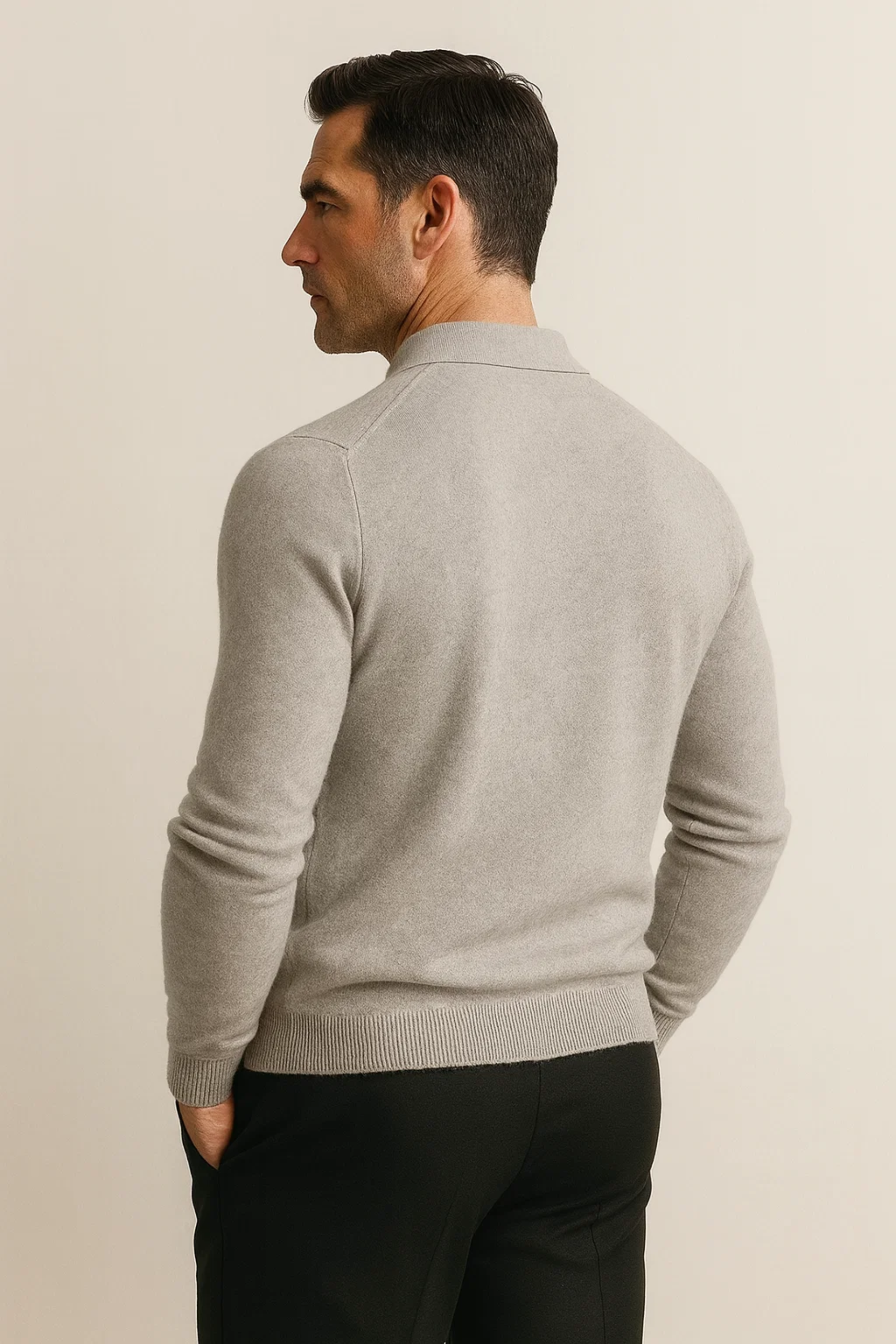 Vittorio Polo Knit Grey