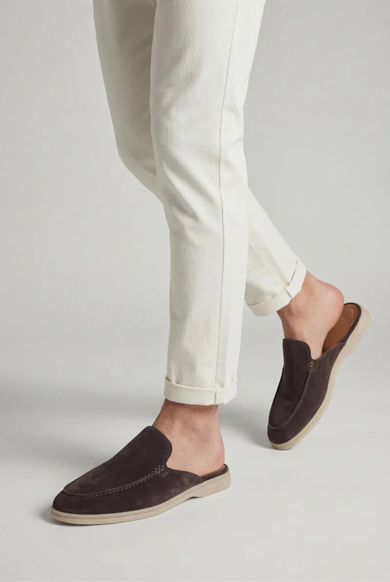 Yacht Suede Mule Brown