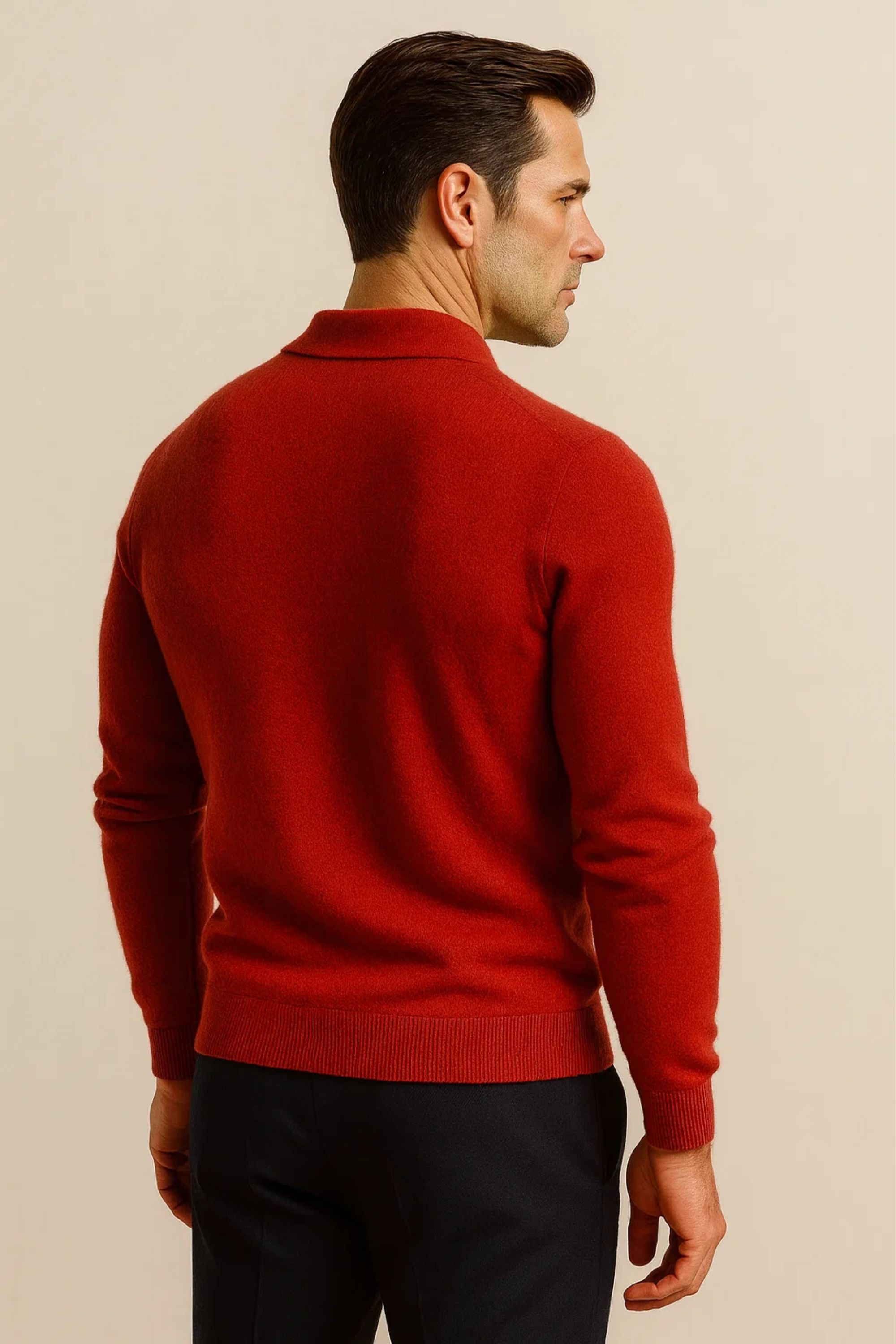 Vittorio Polo Knit Red