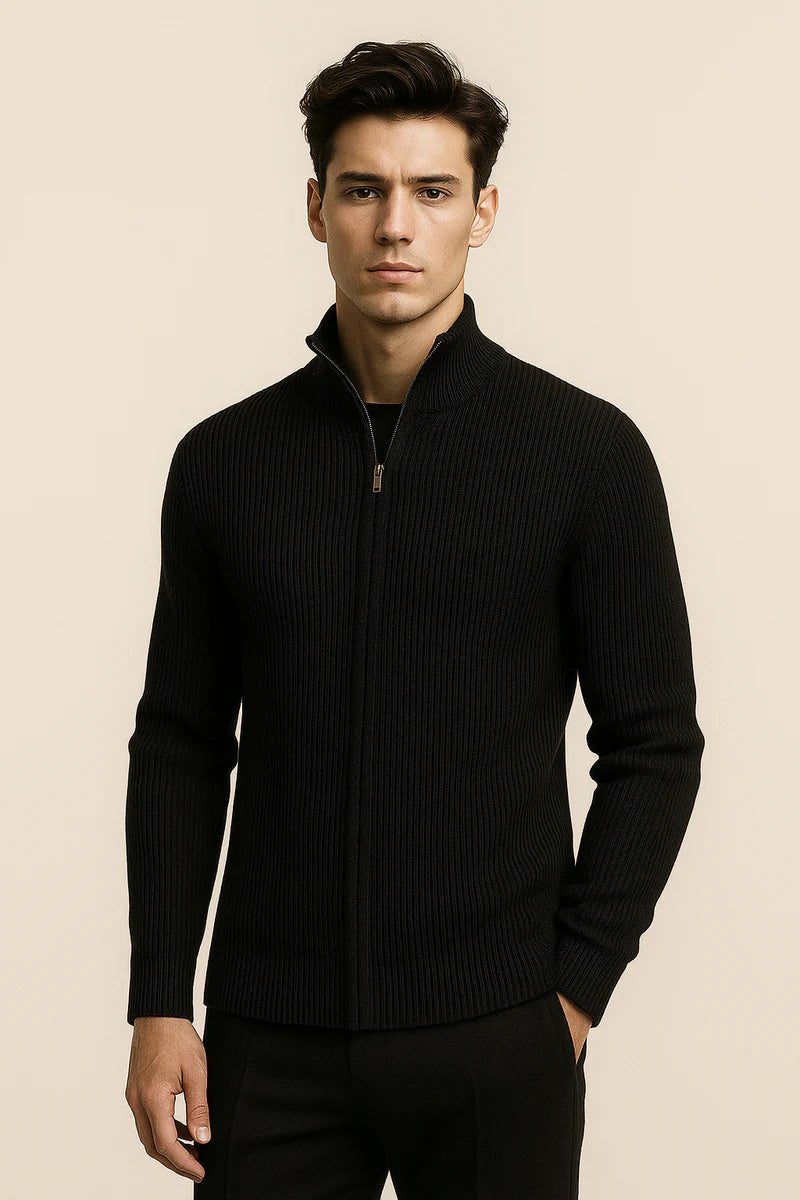 Roma Cashmere Cardigan Black