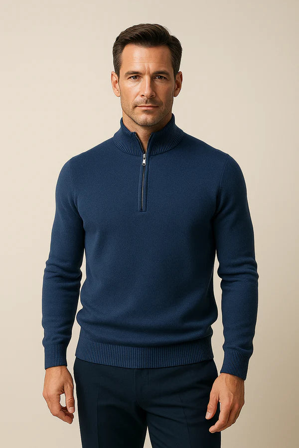 Varelli Quarter-Zip Dark Blue