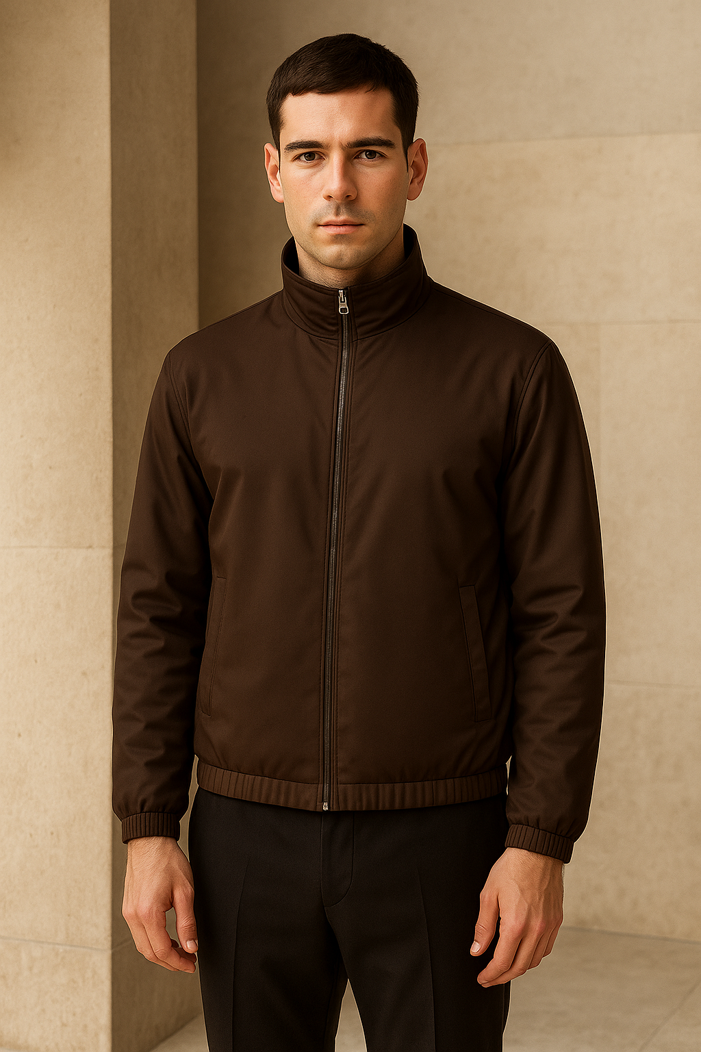 Reverso Bomber Jacket Brown