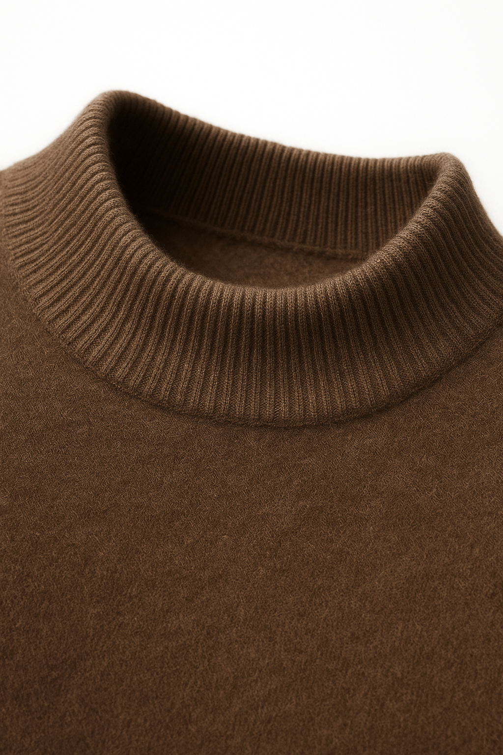 Vantori Mock Neck Knit Brown