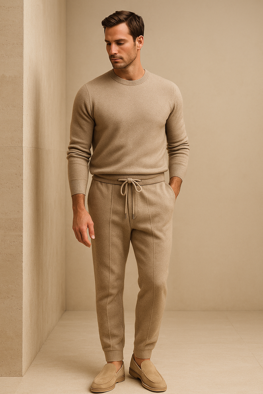 Sartore Cashmere Trousers Beige
