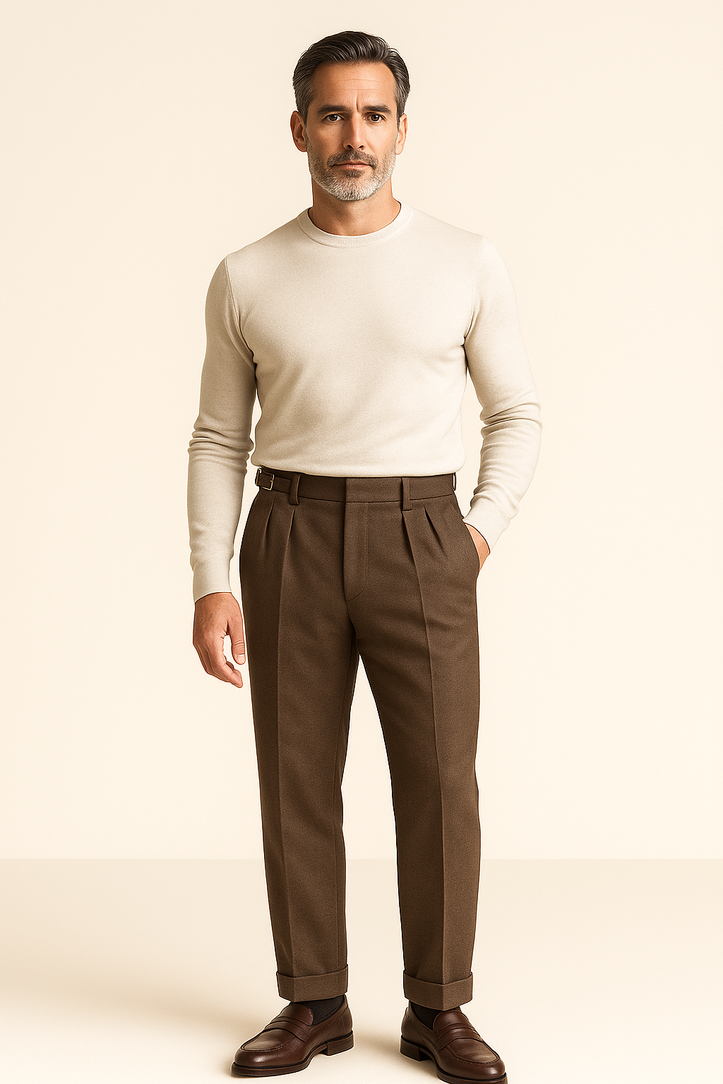 Lorano Merino Pantalon Khaki