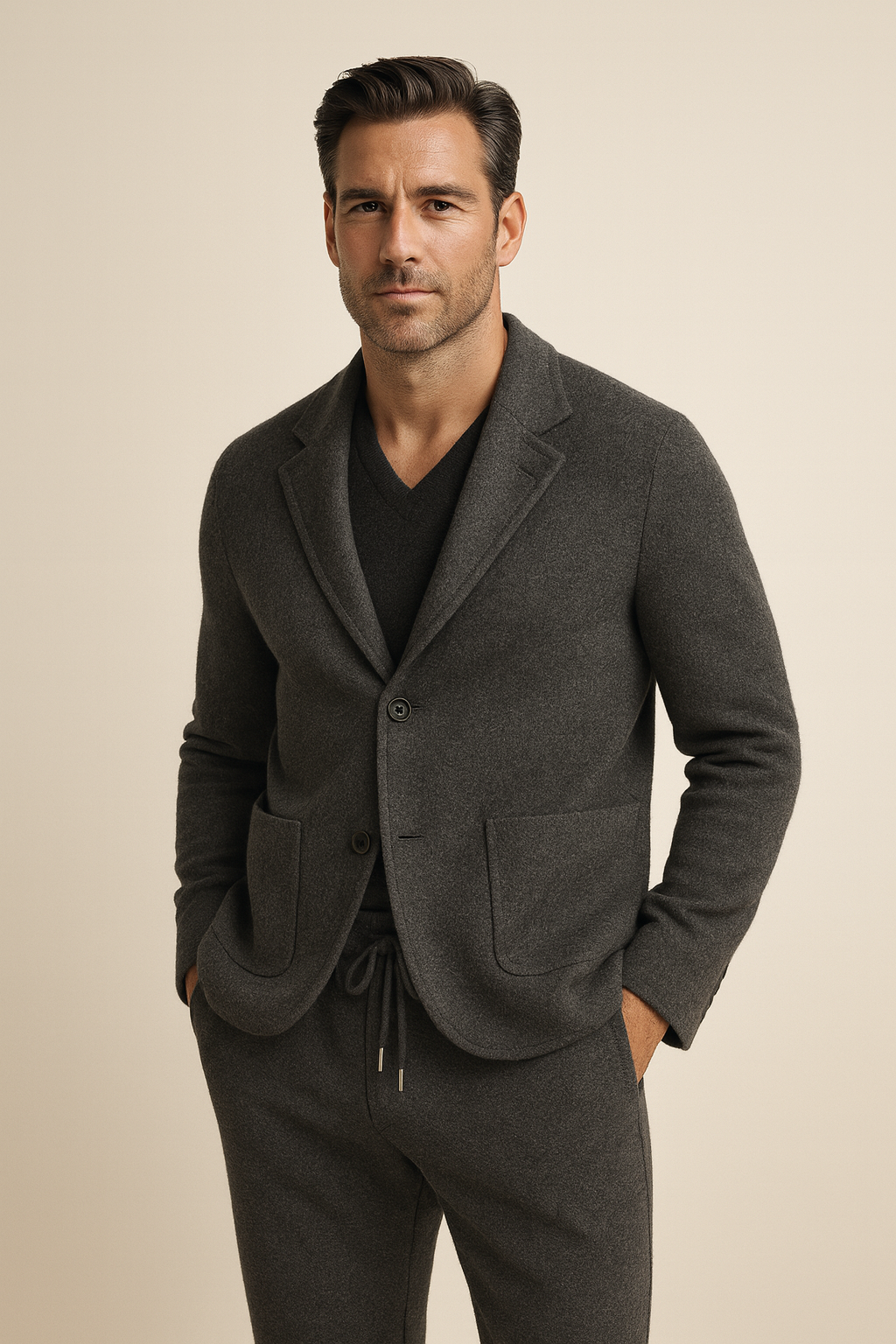 Matteo Cashmere Set Grey