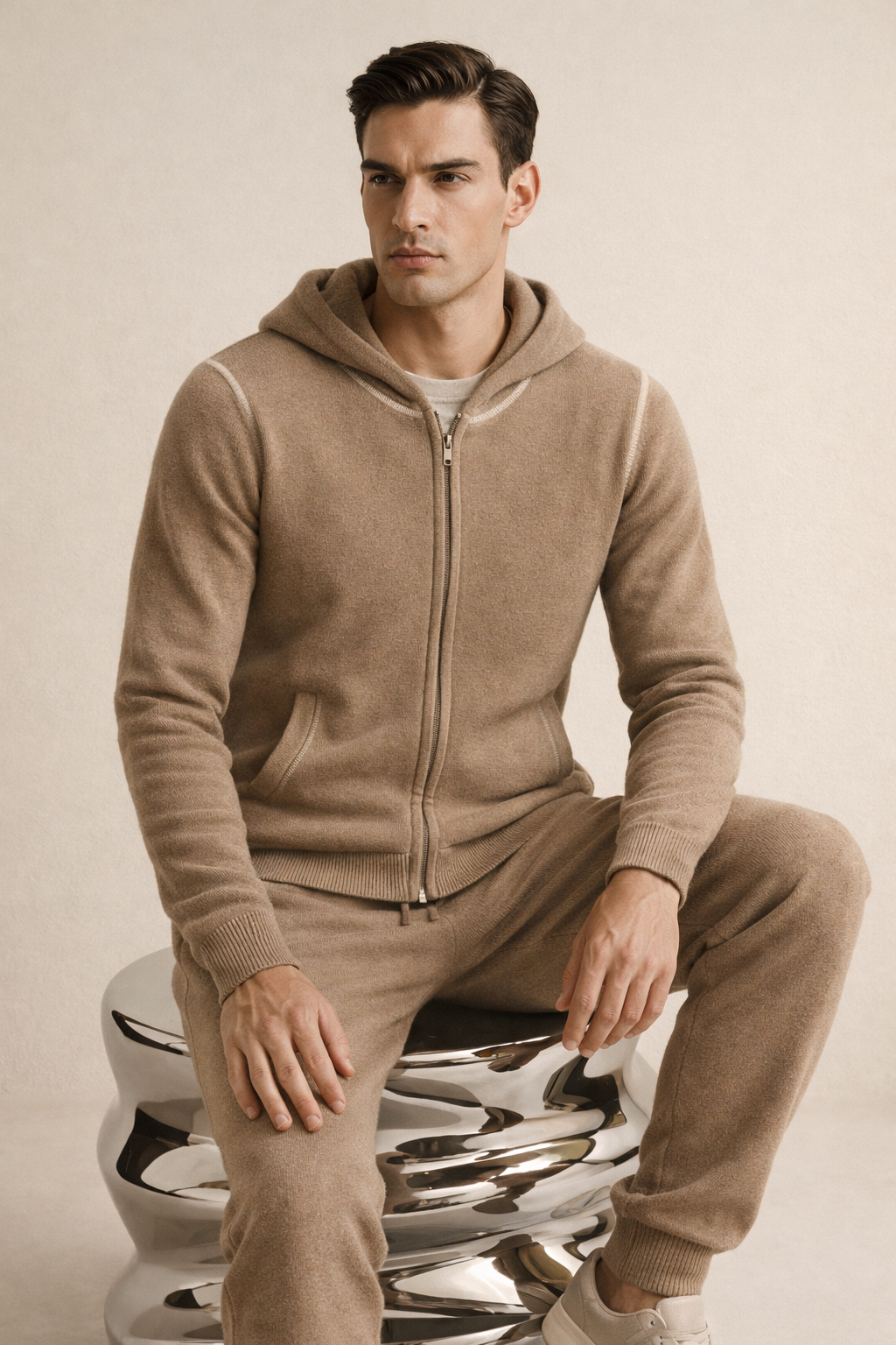 Leonis Cashmere Set Beige