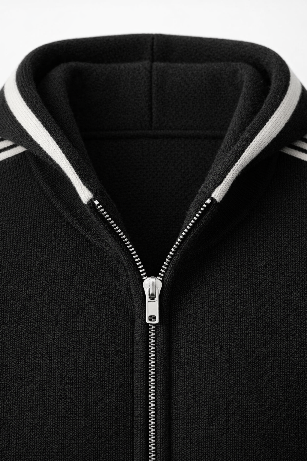 Giancarlo Hooded Zip Set Black