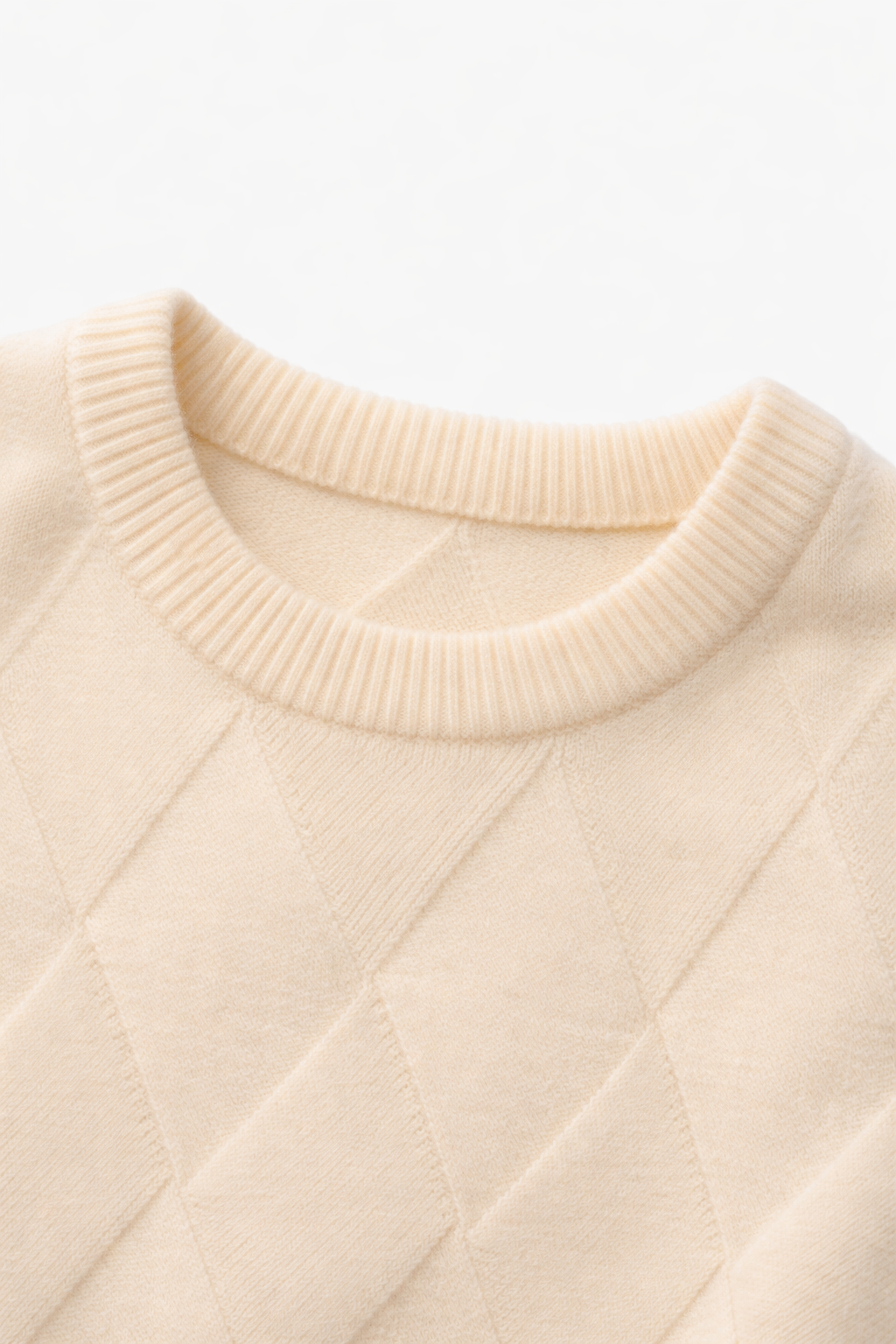 Cesare Knit Crewneck Sweater Beige