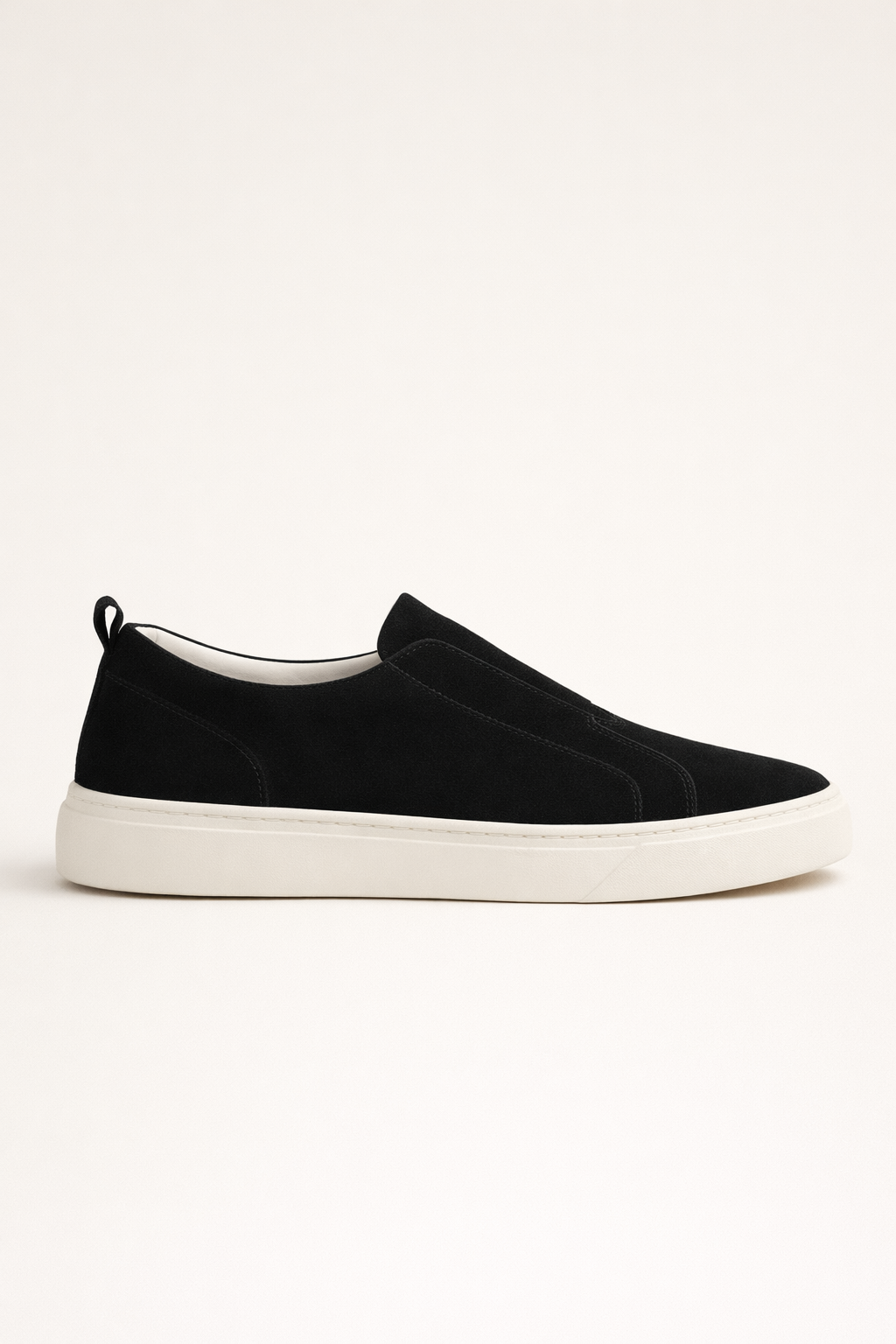 LeoMar V1 Suede Slip-On Black