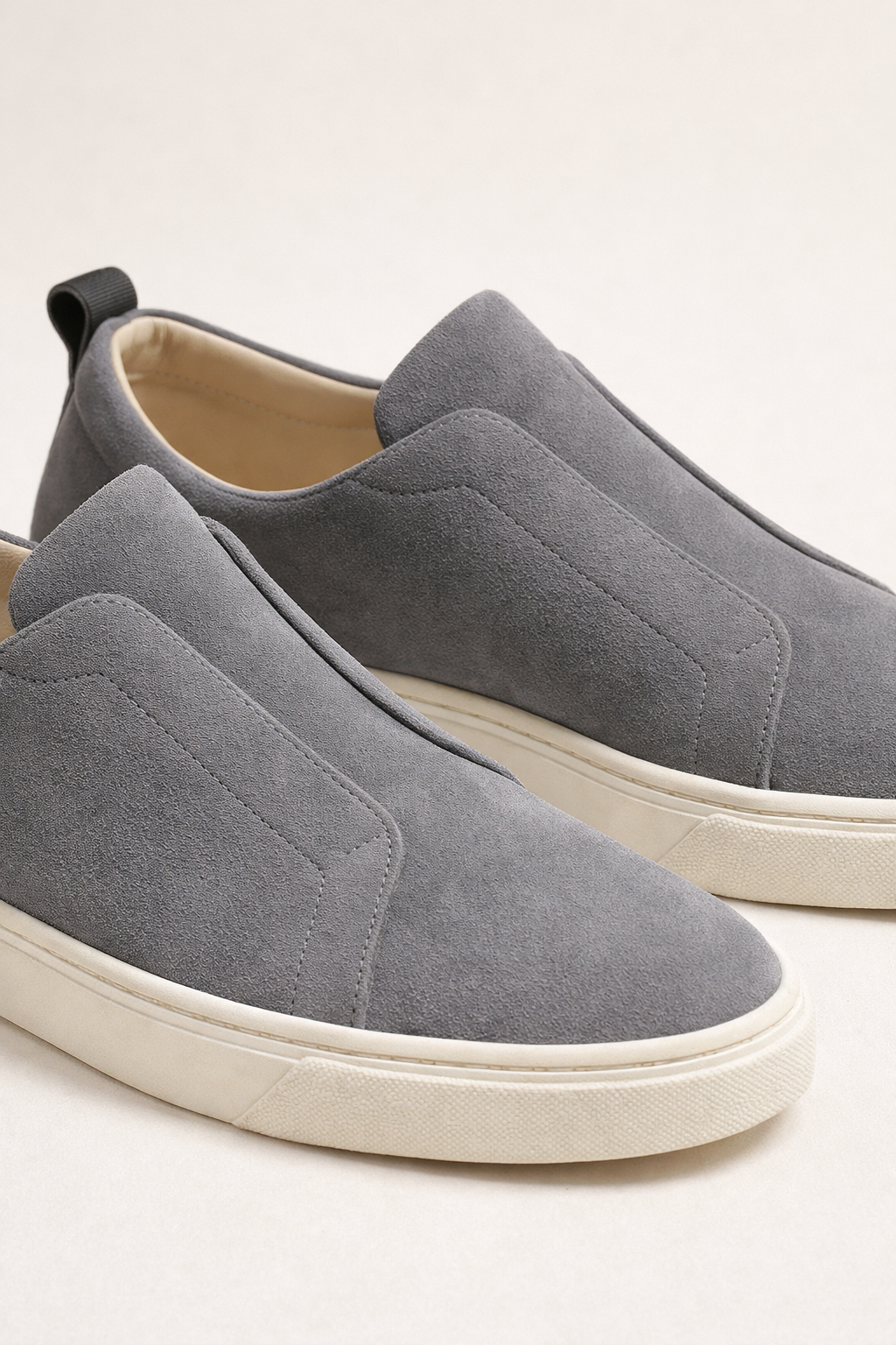 LeoMar V1 Suede Slip-On Grey