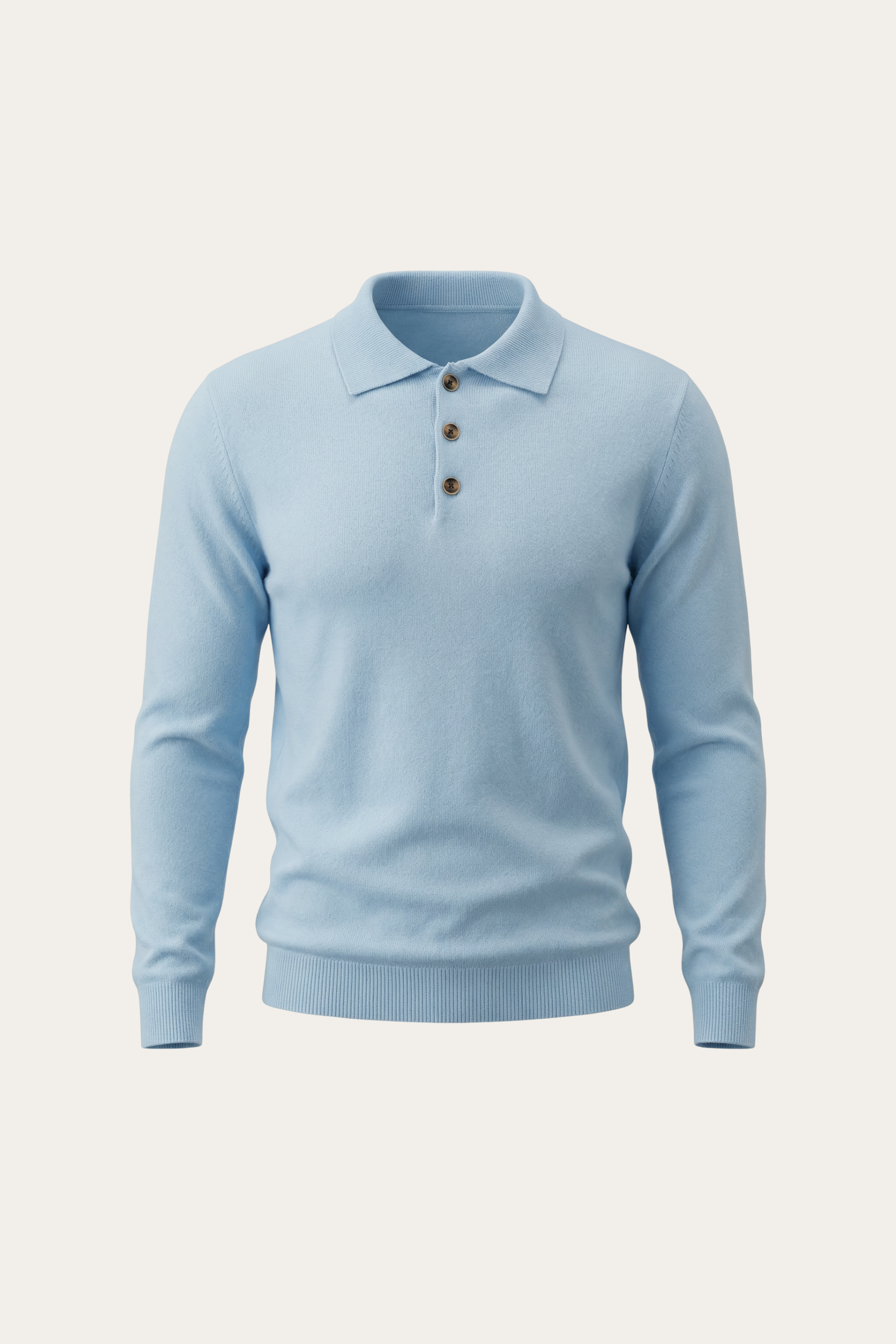 Vittorio Polo Knit Light Blue