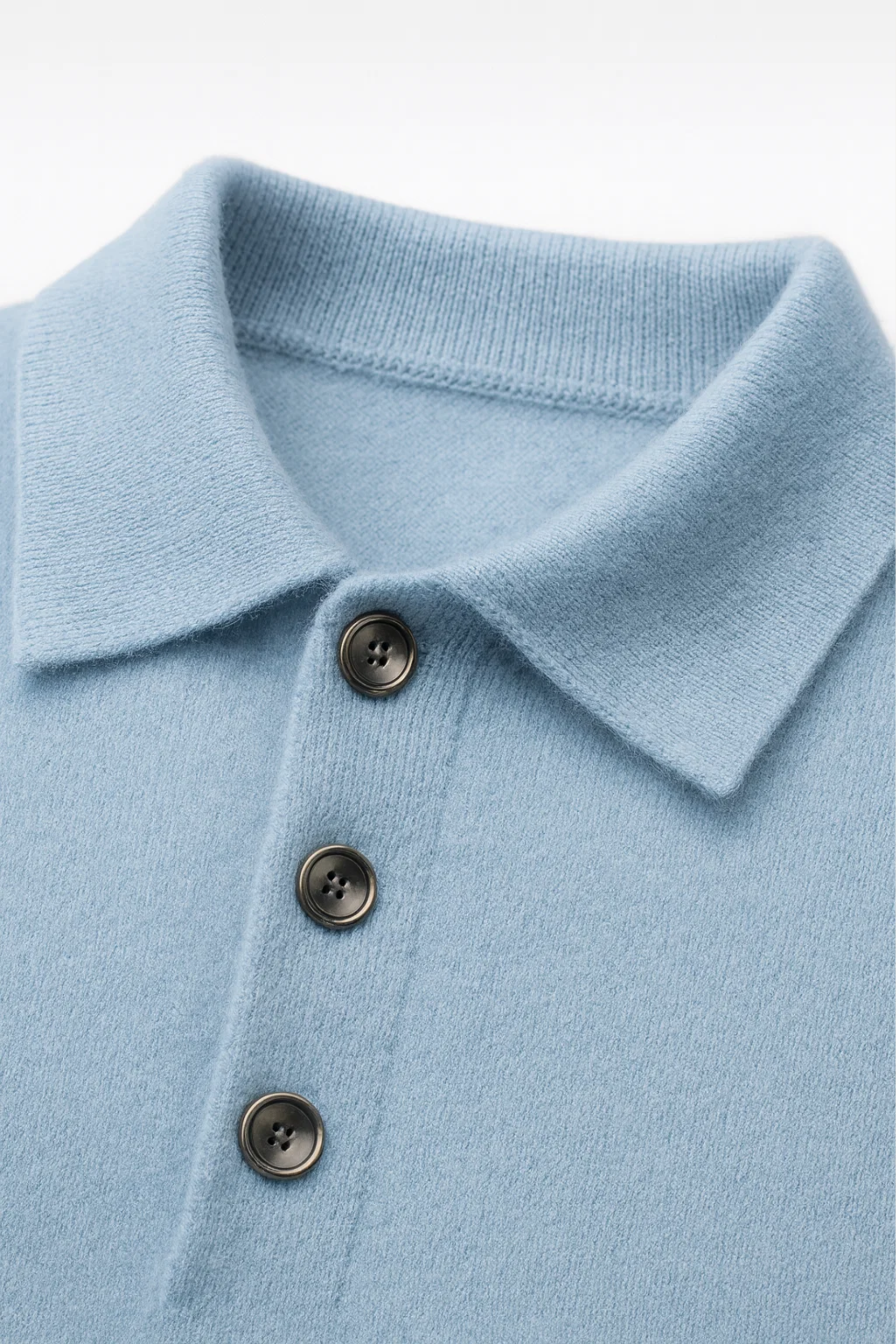 Vittorio Polo Knit Light Blue