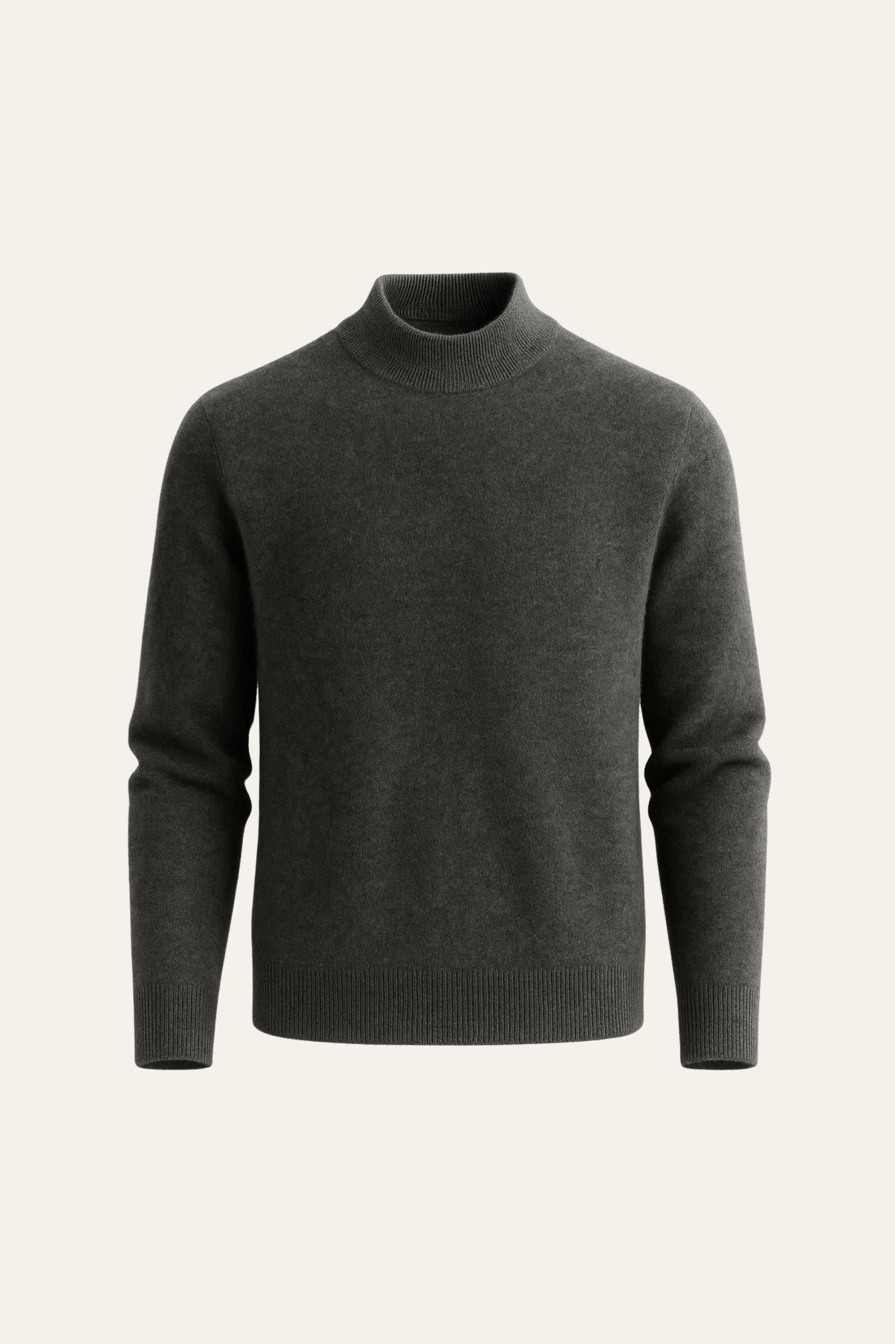 Vantori Mock Neck Knit Dark Grey