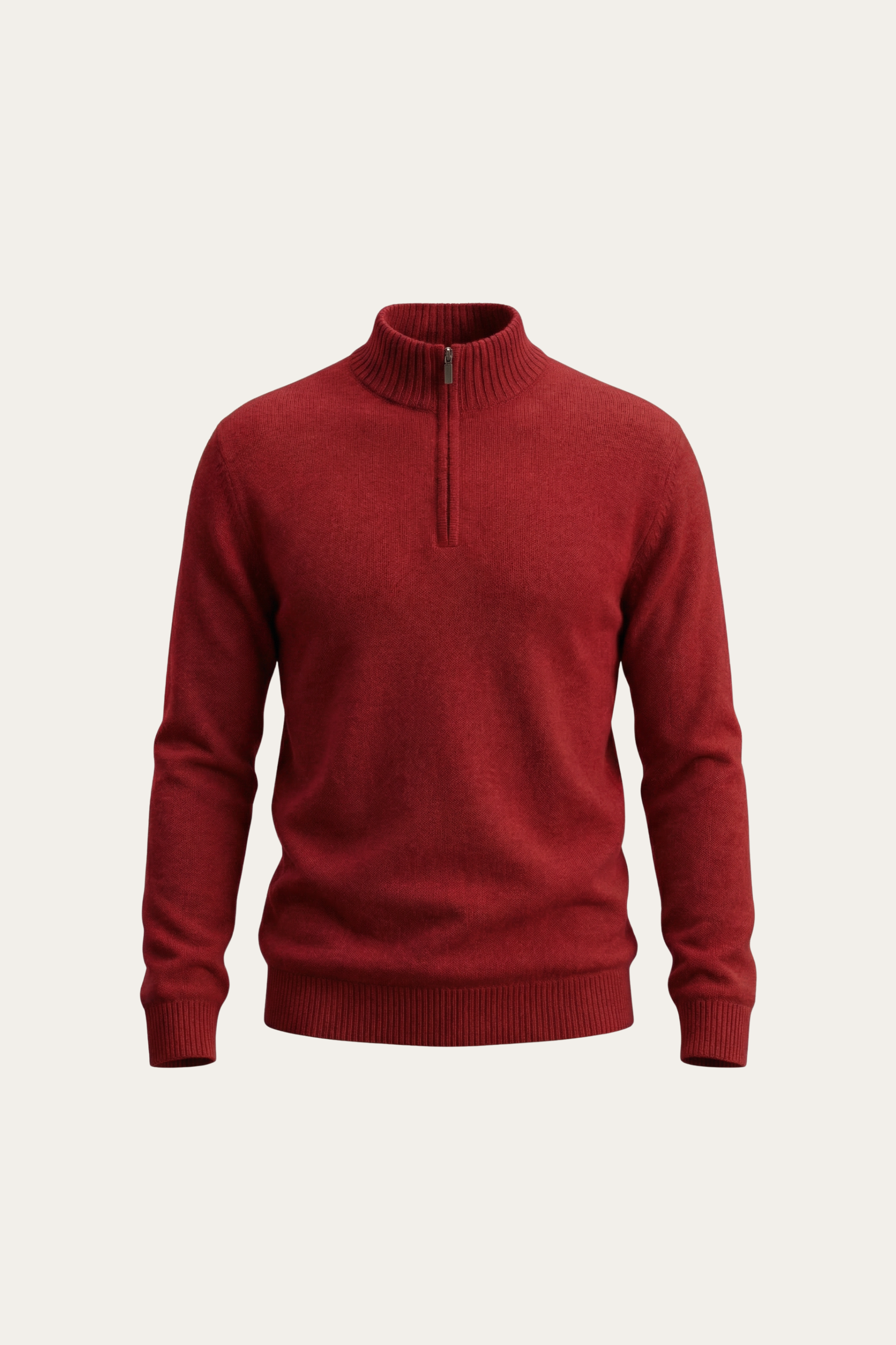 Enrico Half Zip Red