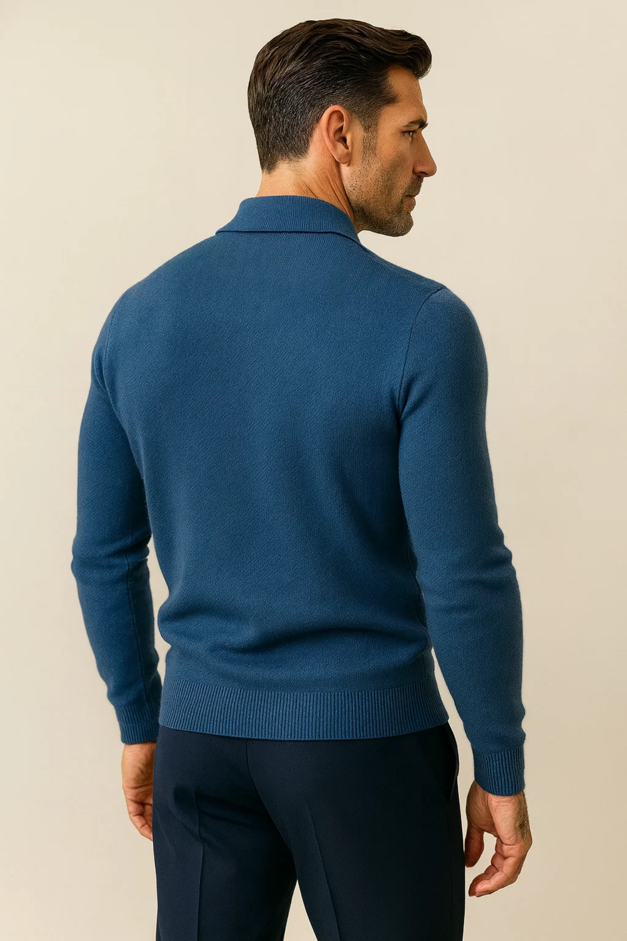 Vittorio Polo Knit Blue
