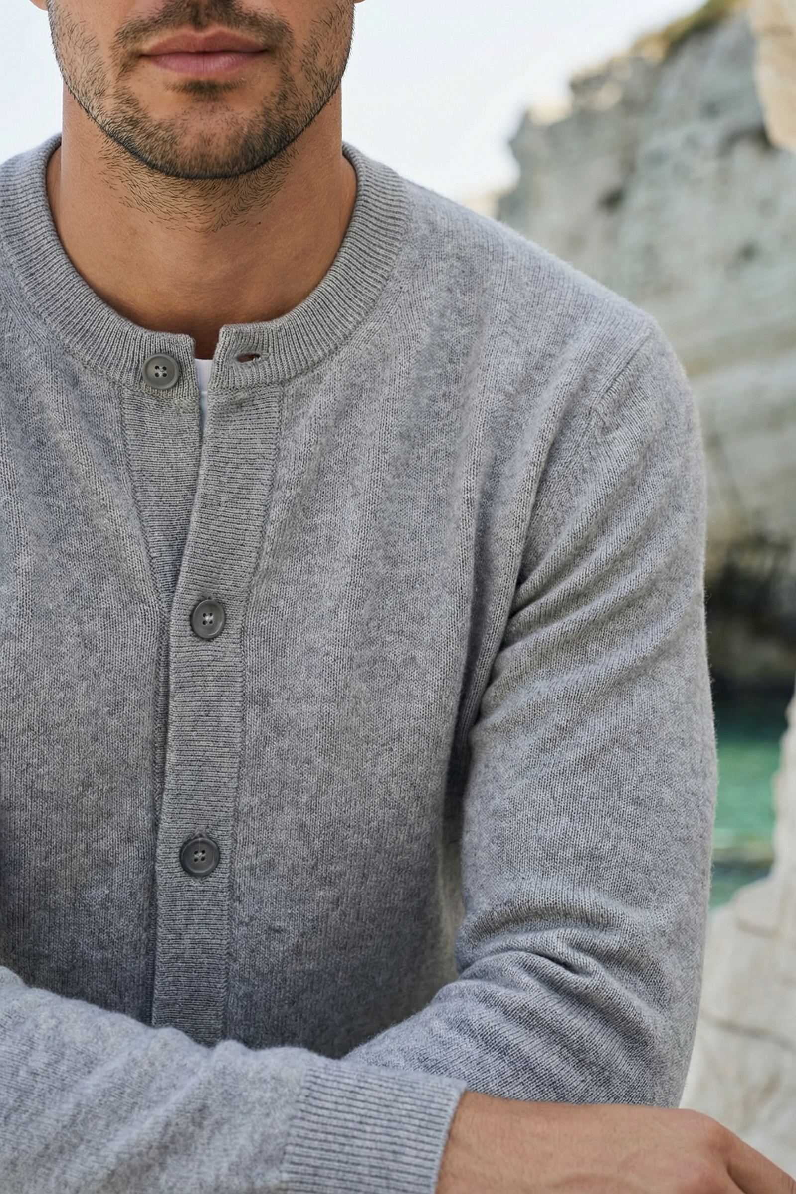 Arlino Buttoned Set Grey