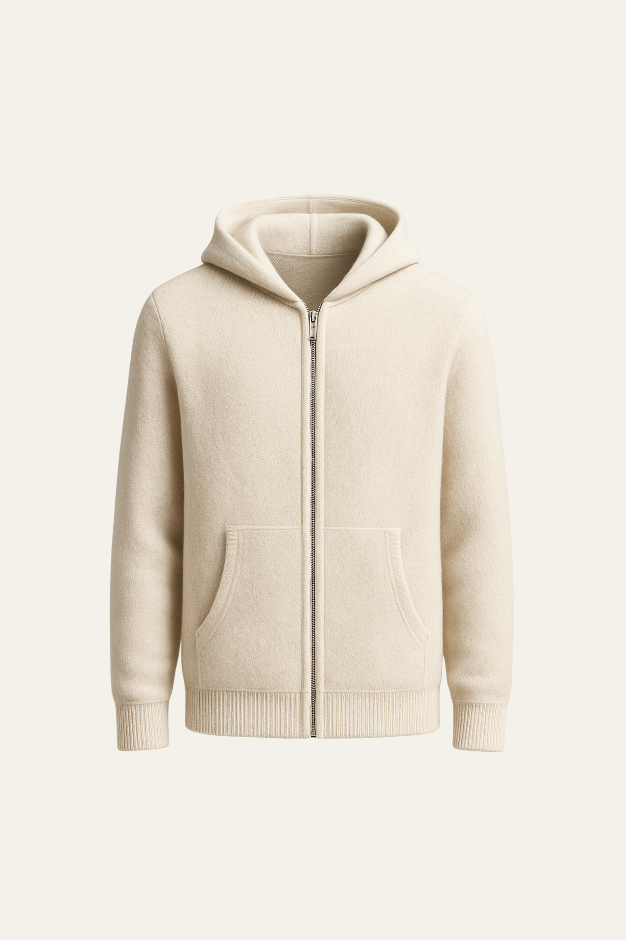 Tavole Hooded Zip Cream