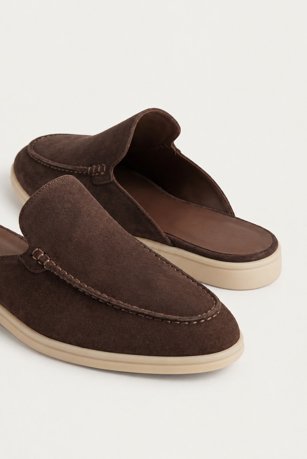 Yacht Suede Mule Brown