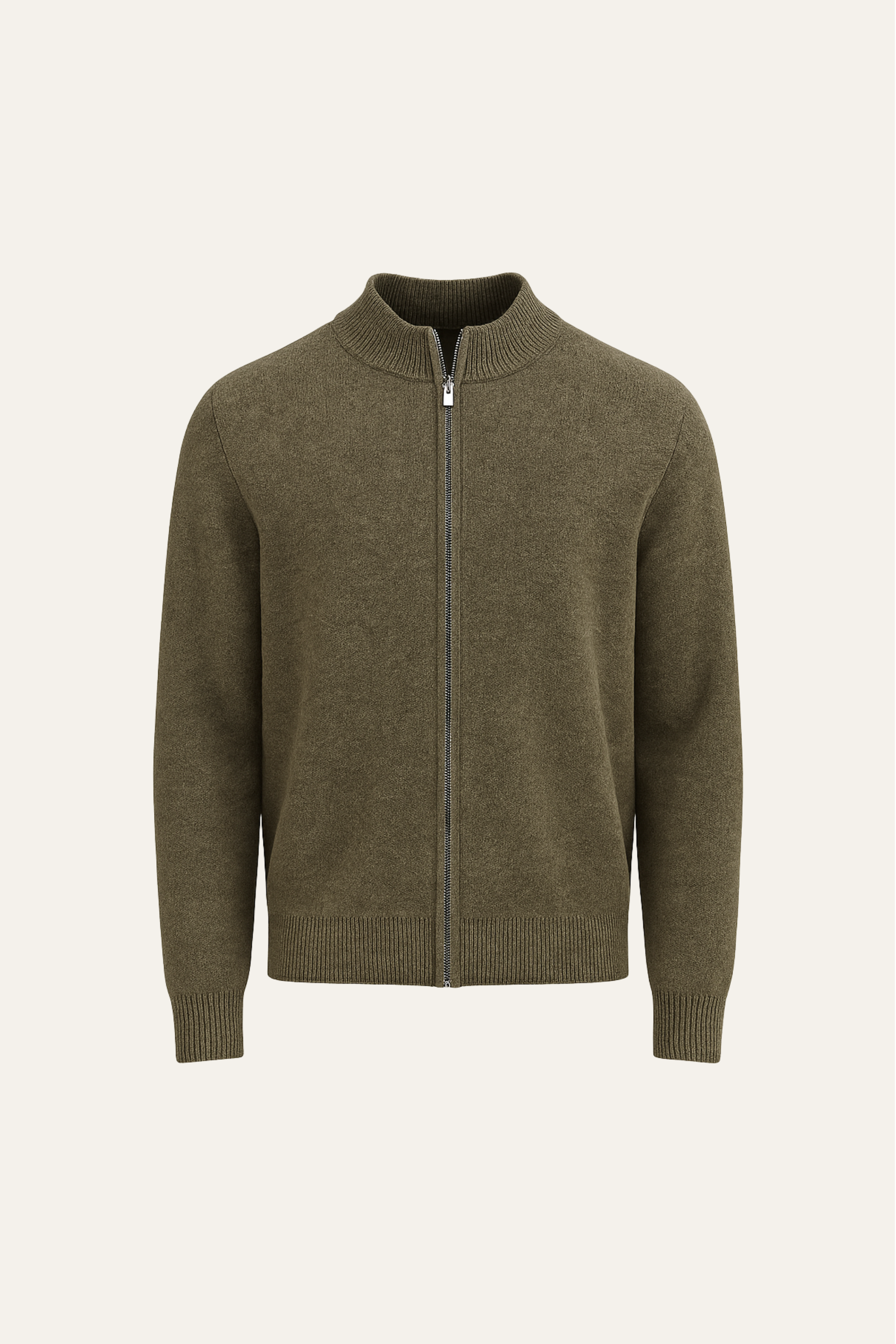 Lorenzi Cashmere Cardigan Olive