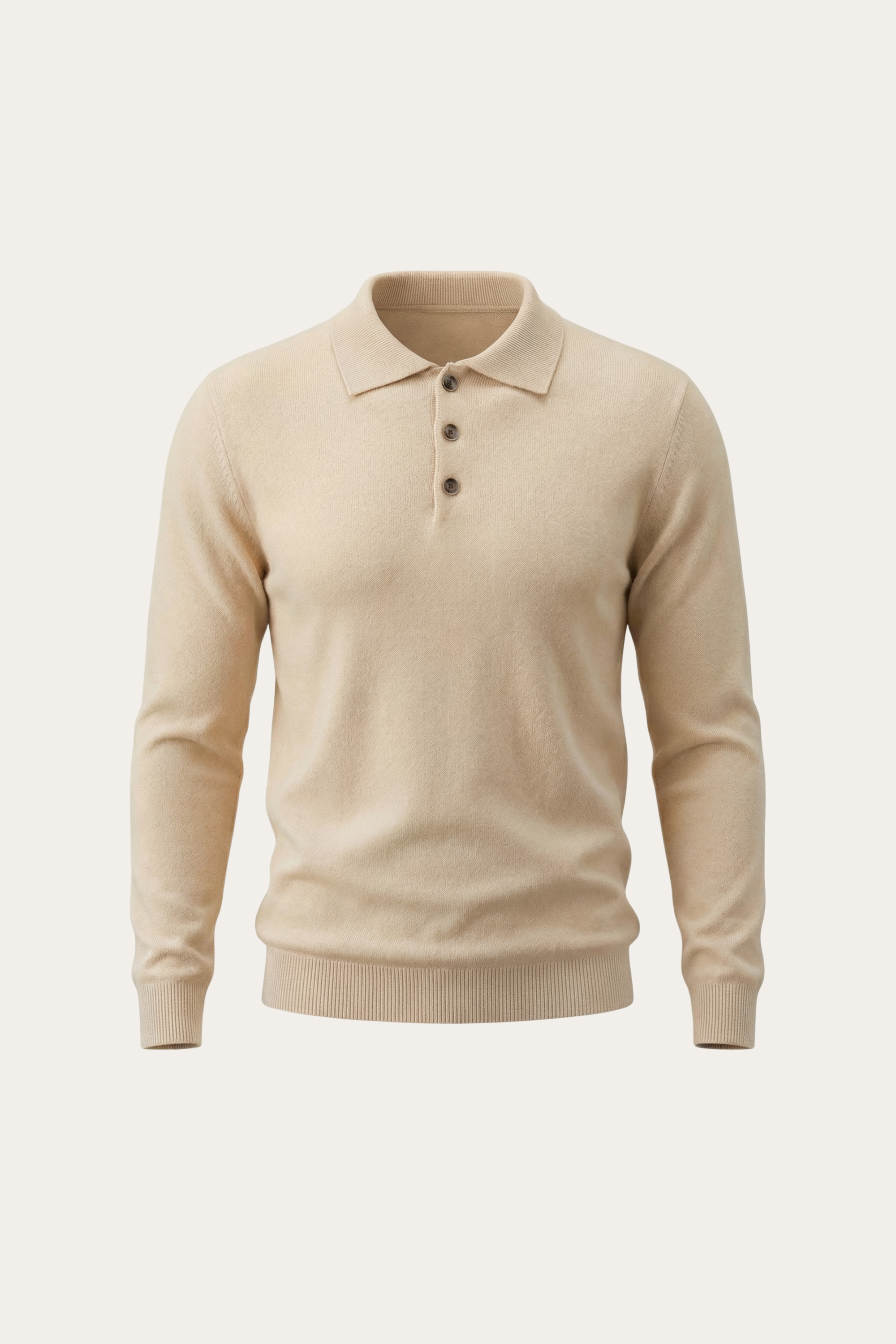 Vittorio Polo Knit Beige