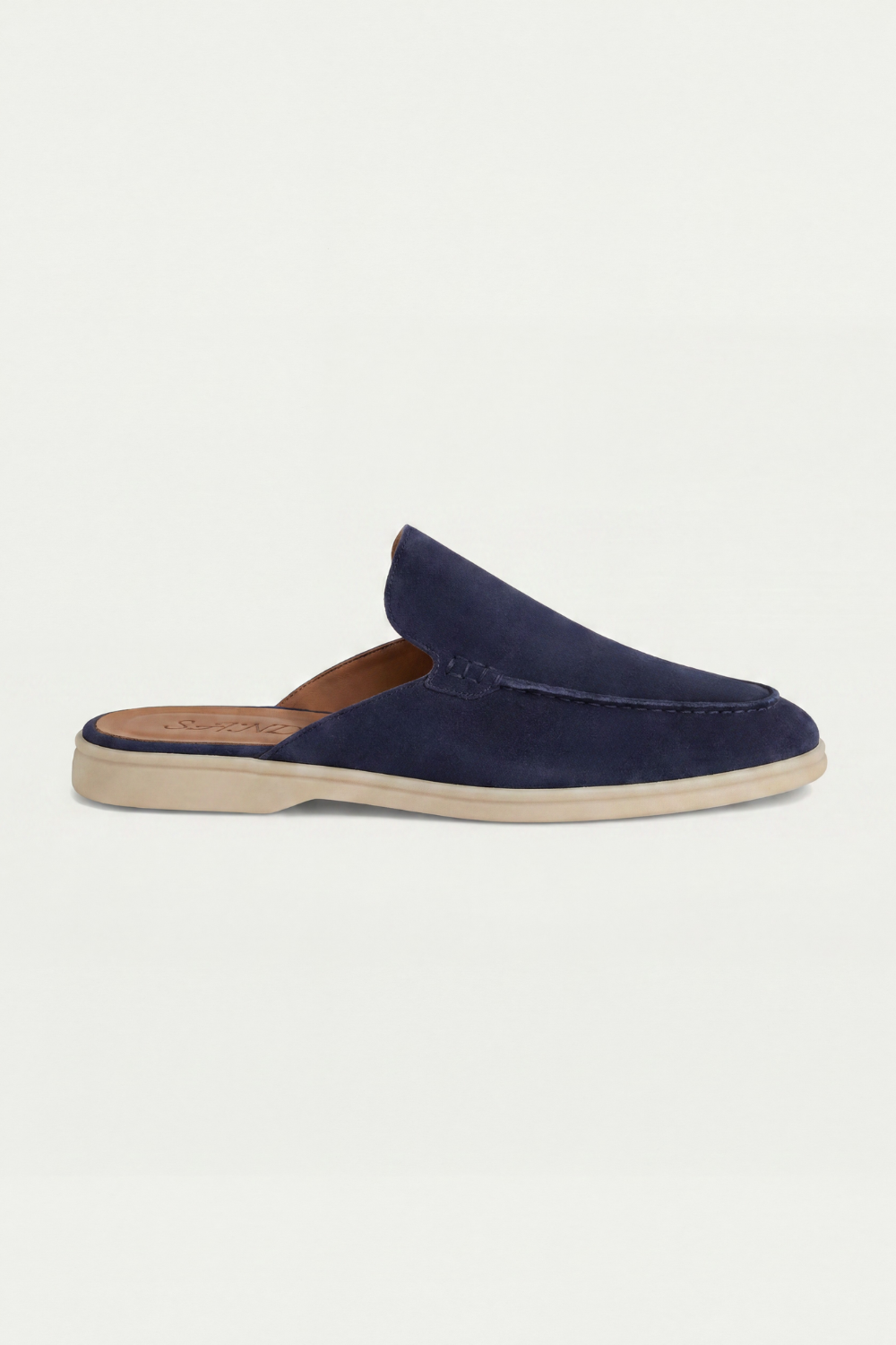 Yacht Suede Mule Navy Blue
