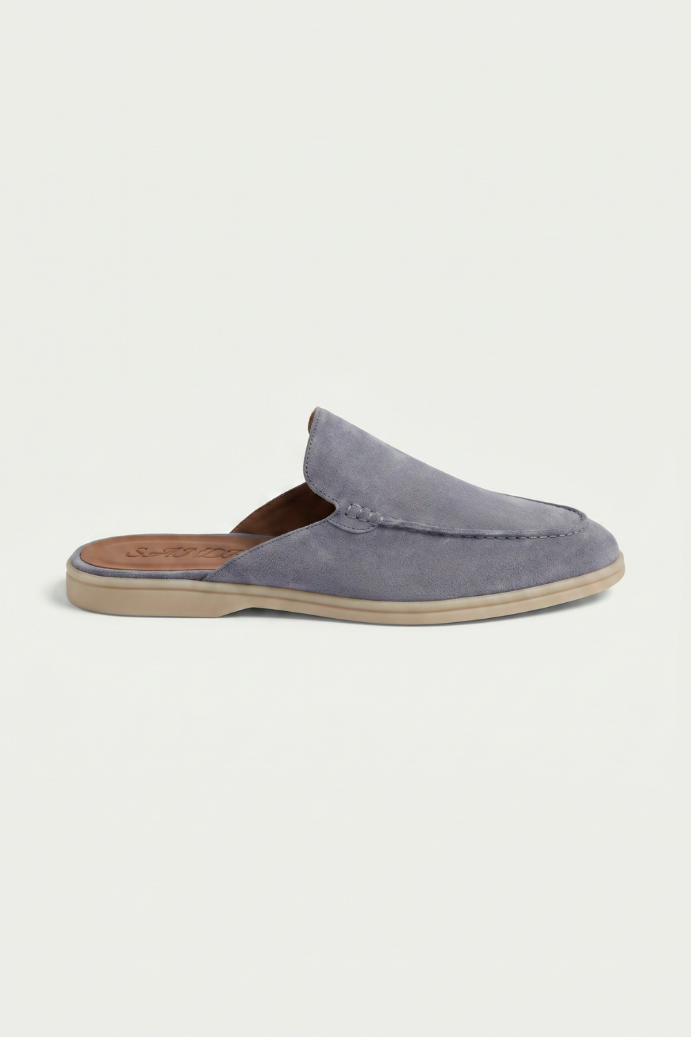 Yacht Suede Mule Baby Blue