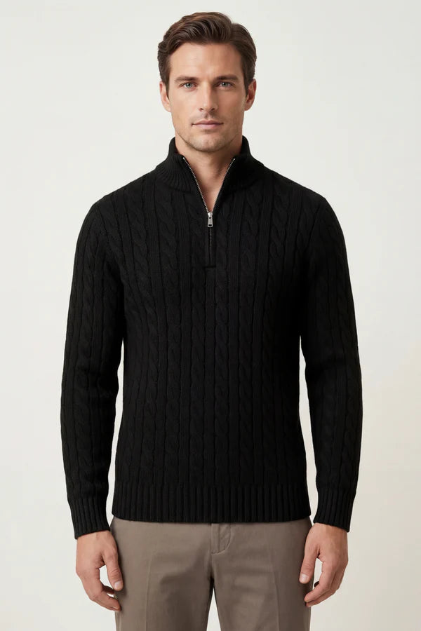 Medici Cable Knit Black