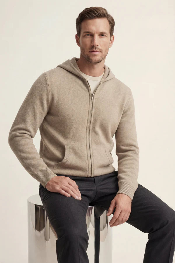 Tavole Hooded Zip Taupe