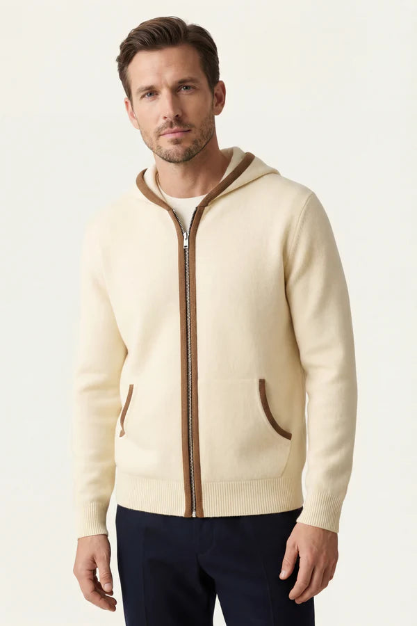Sorano Hooded Cardigan Cream