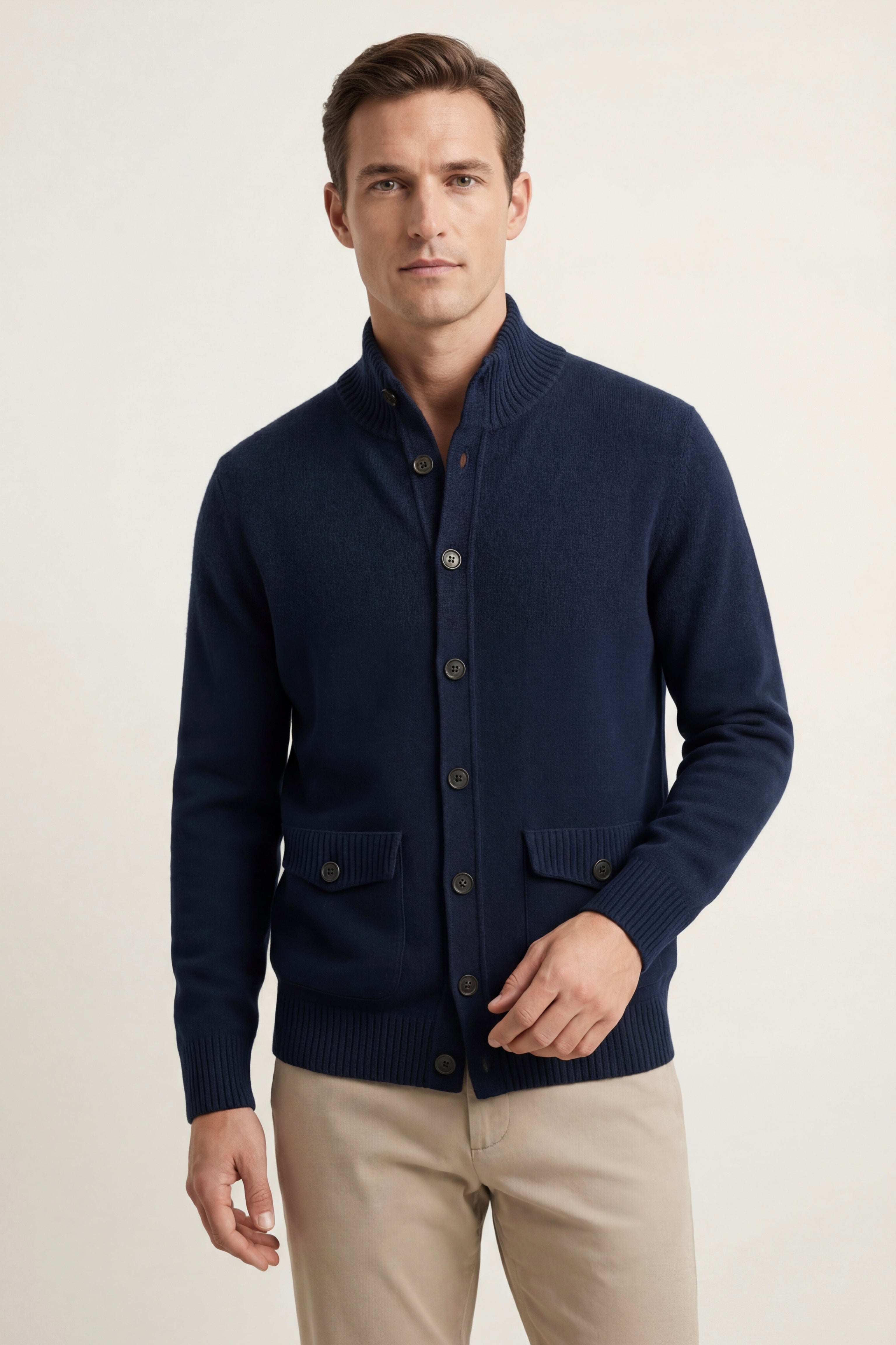 Giotto Cashmere Cardigan Navy