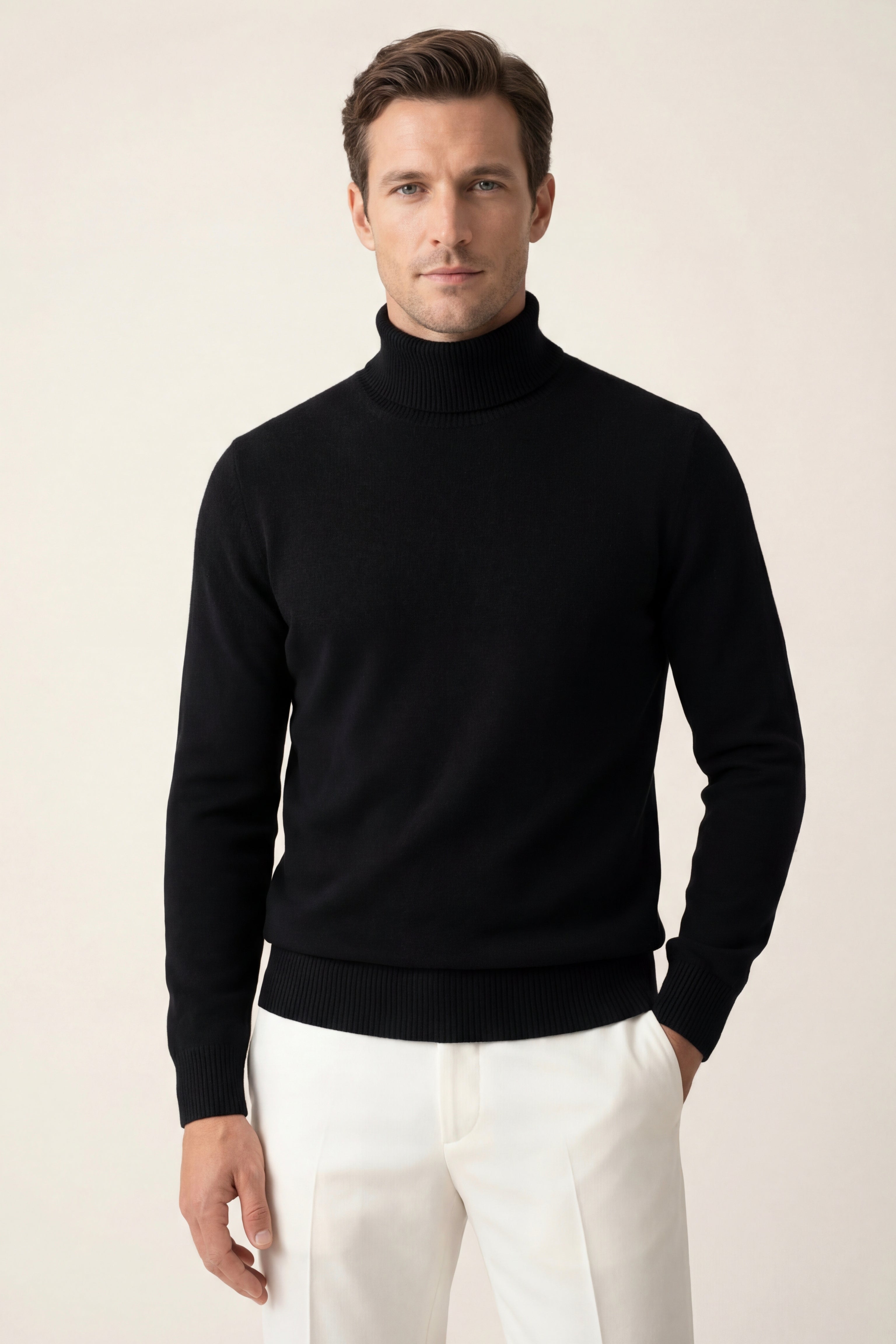 Avenzo Cashmere Turtleneck Black