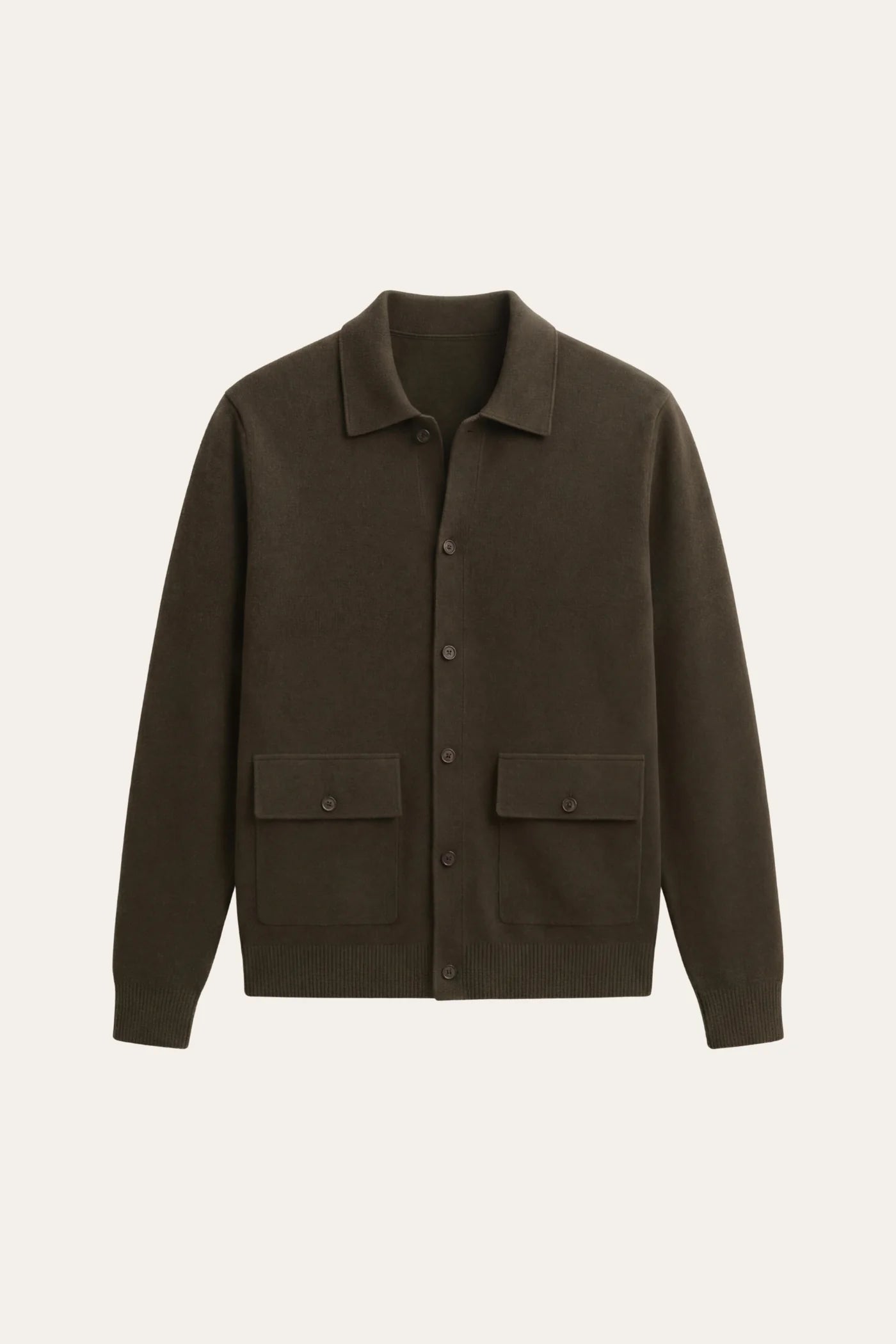 Lorenzo Cashmere Cardigan Olive Green