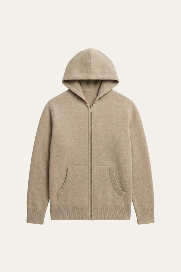 Tavole Hooded Zip Taupe