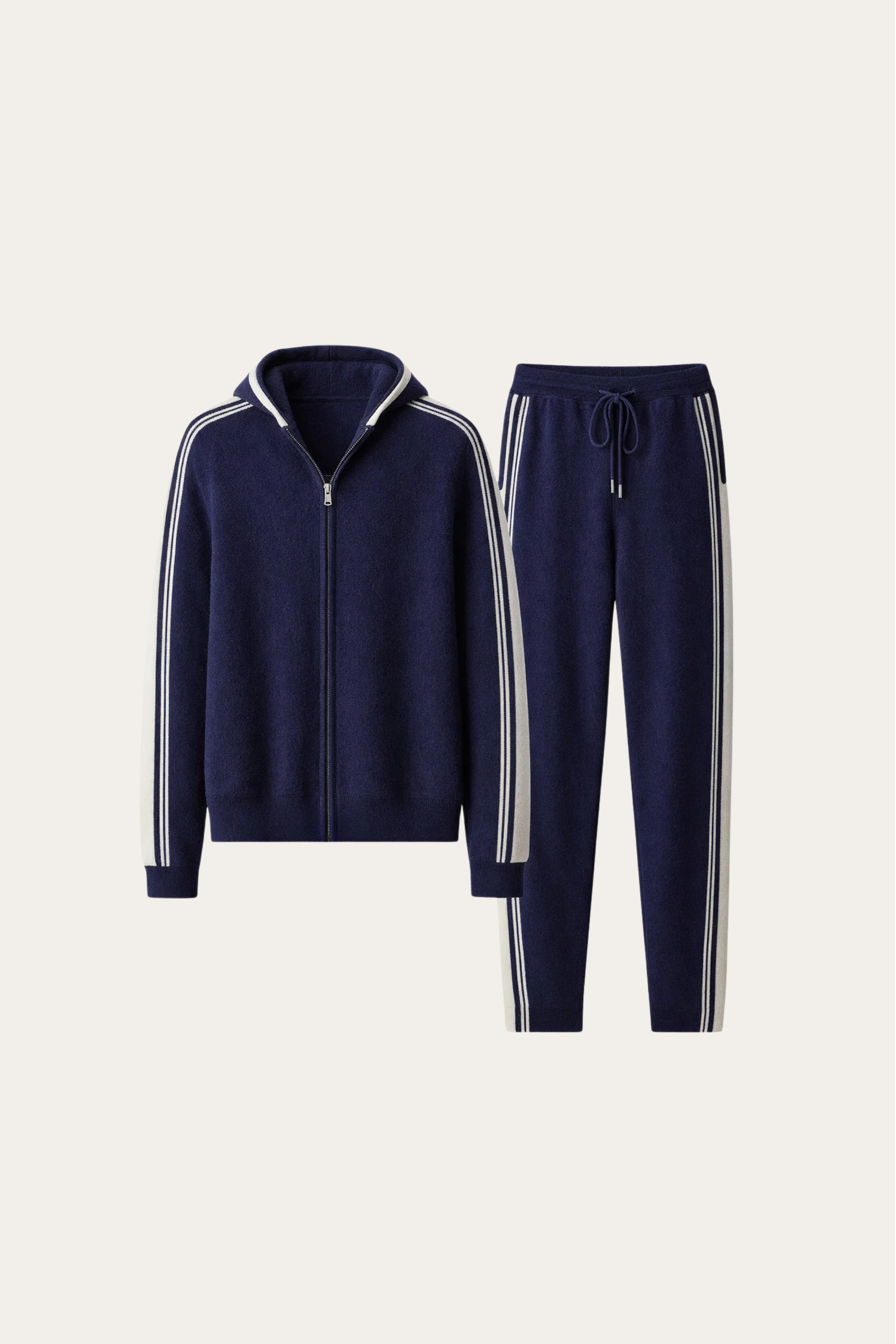 Giancarlo Hooded Zip Set Navy