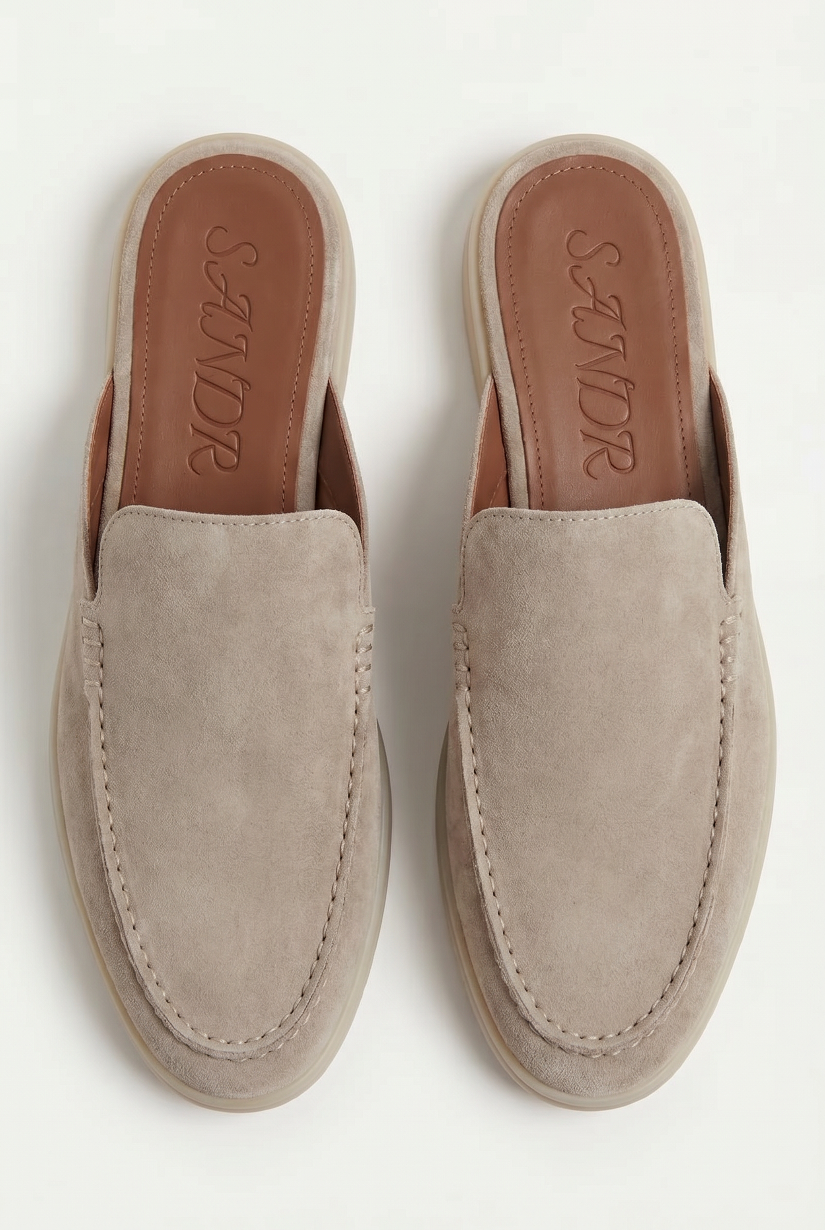 Yacht Suède Mule Light Gray