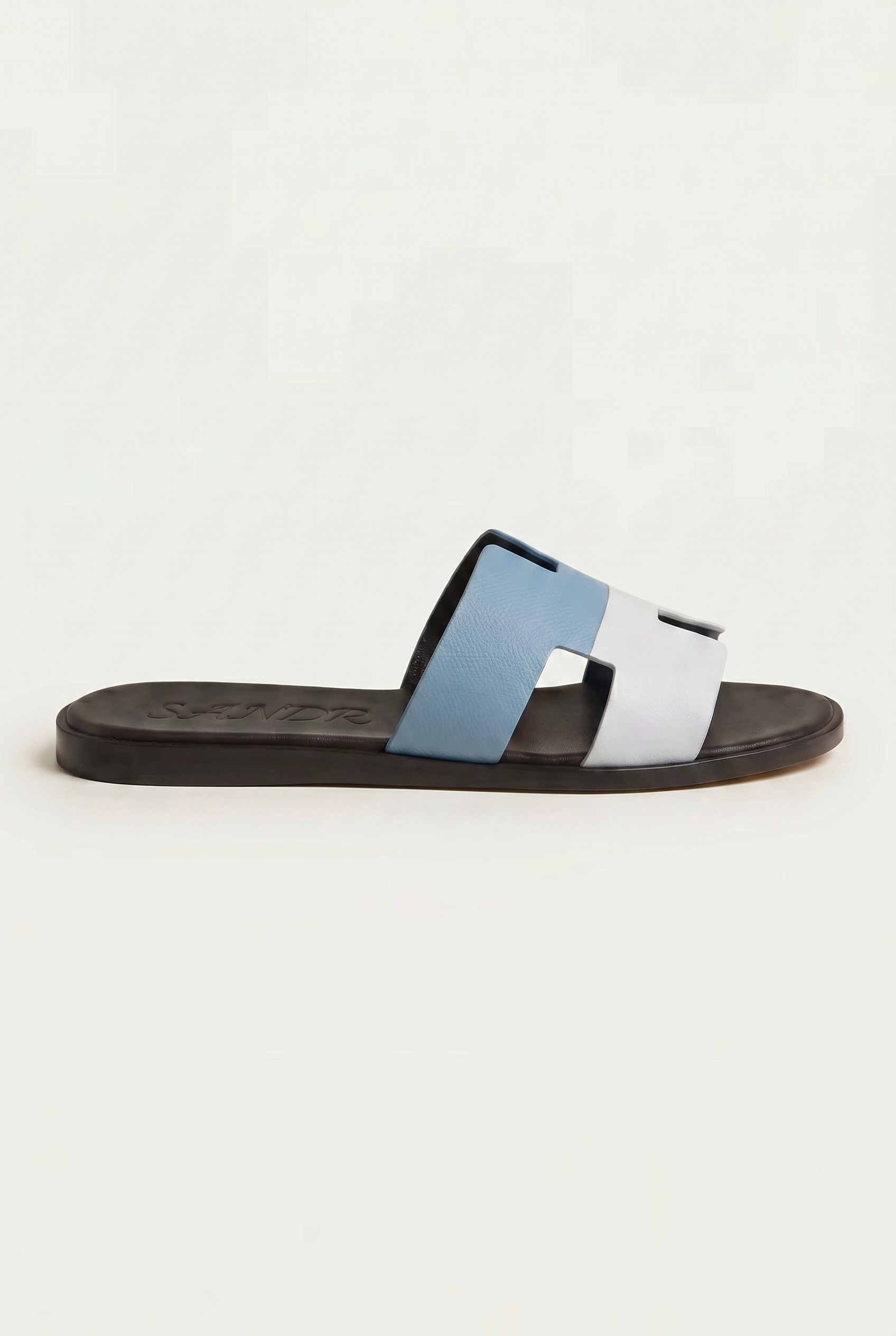 Arezzo Leather Sandal Blue & White