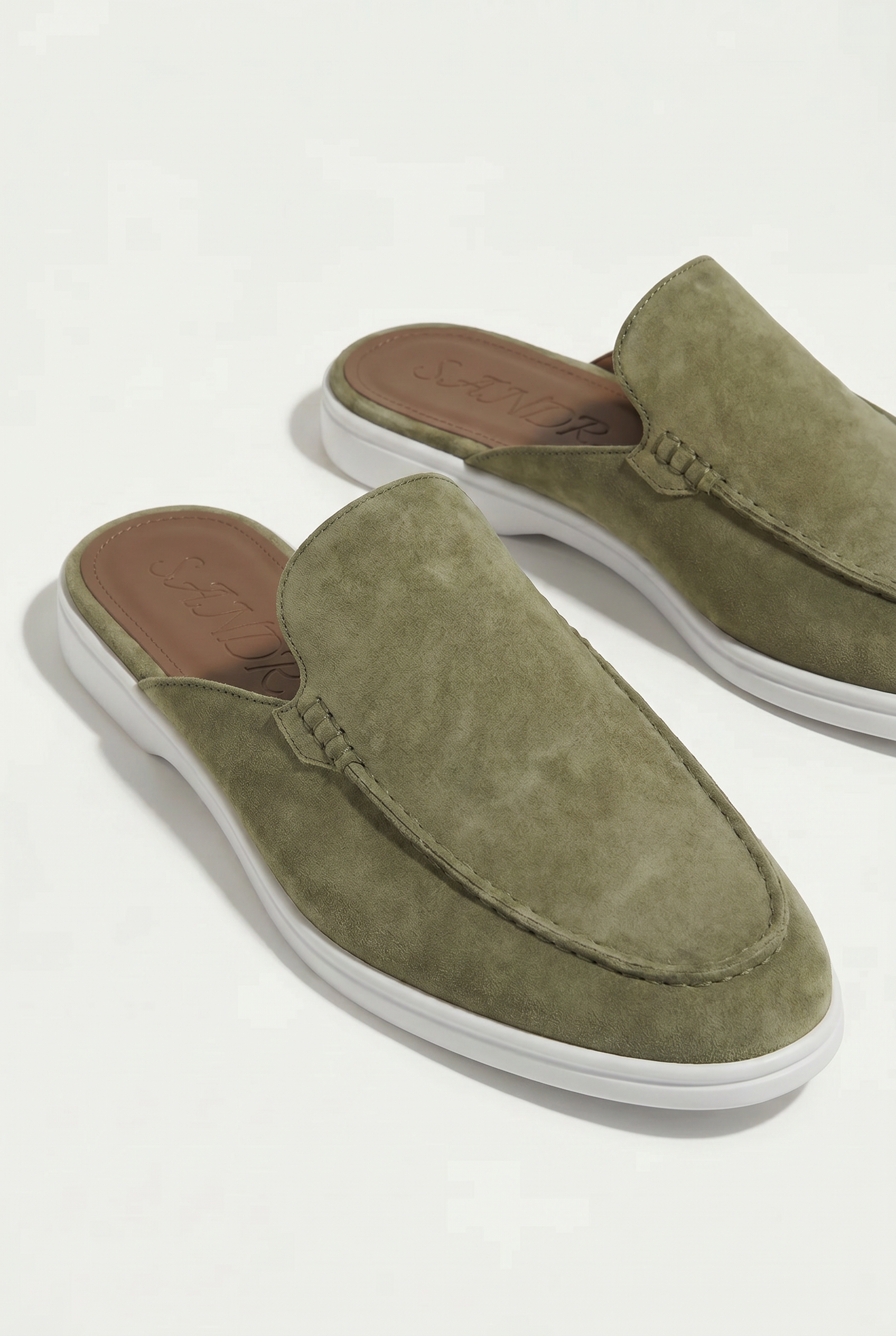 Yacht Suède Mule Olive