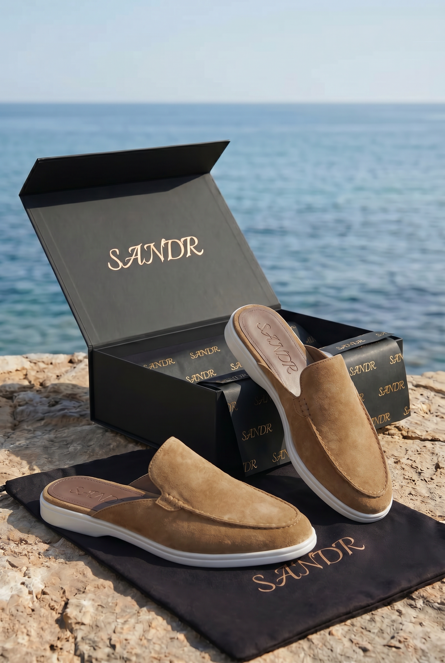 Yacht Suède Mule Tan