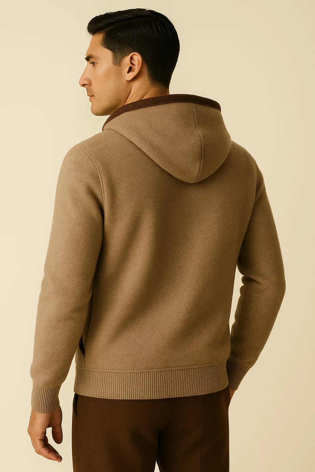 Sorano Hooded Cardigan Brown